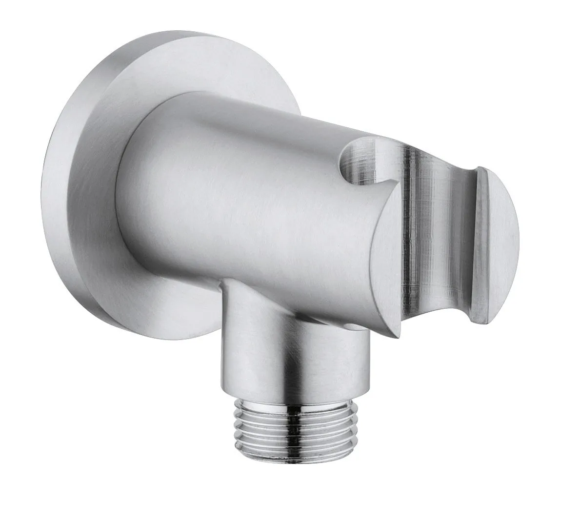 G1/2" round water inlet with fixed shower support in 316L stainless steel