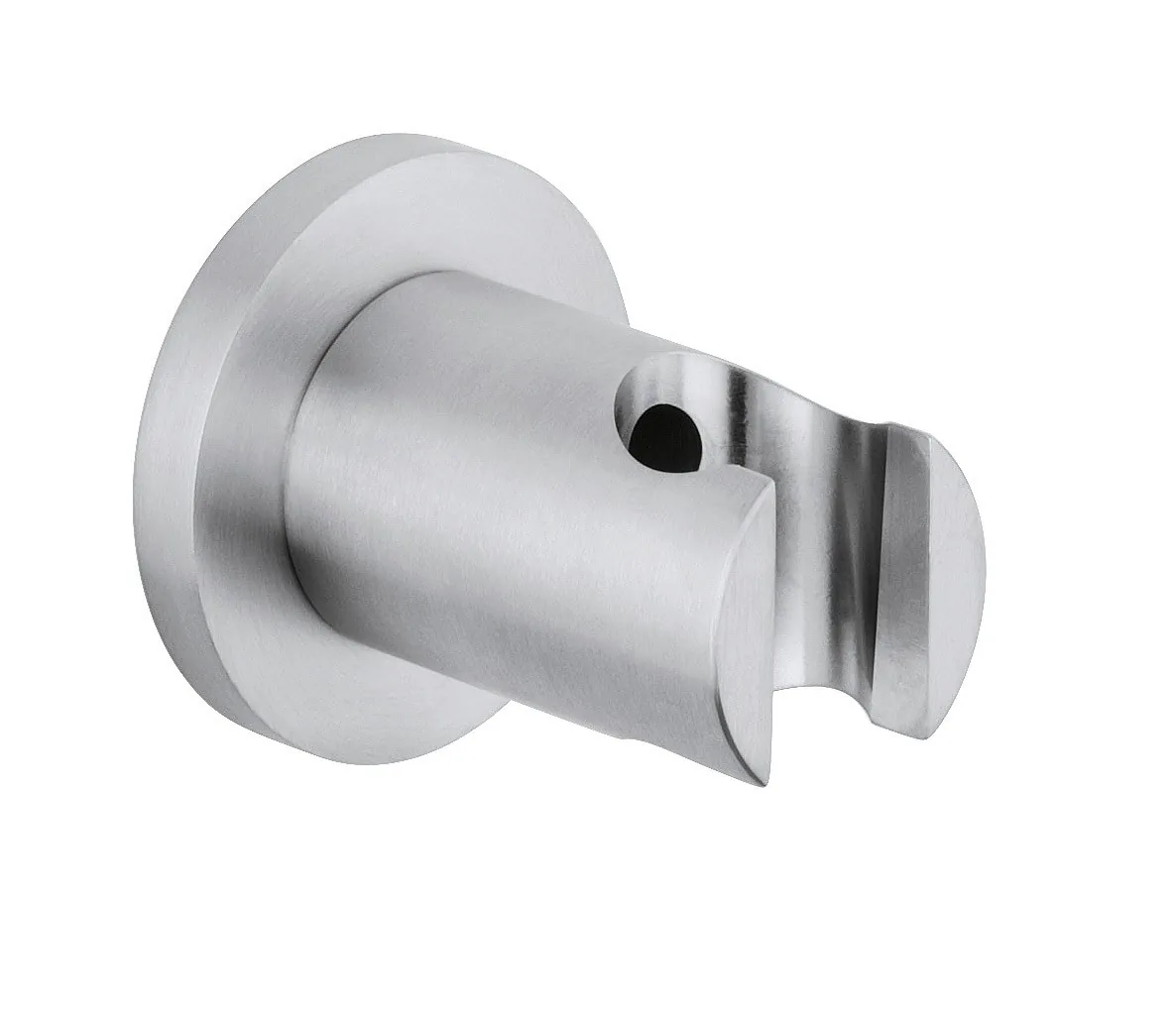 Round fixed shower holder in 316L stainless steel