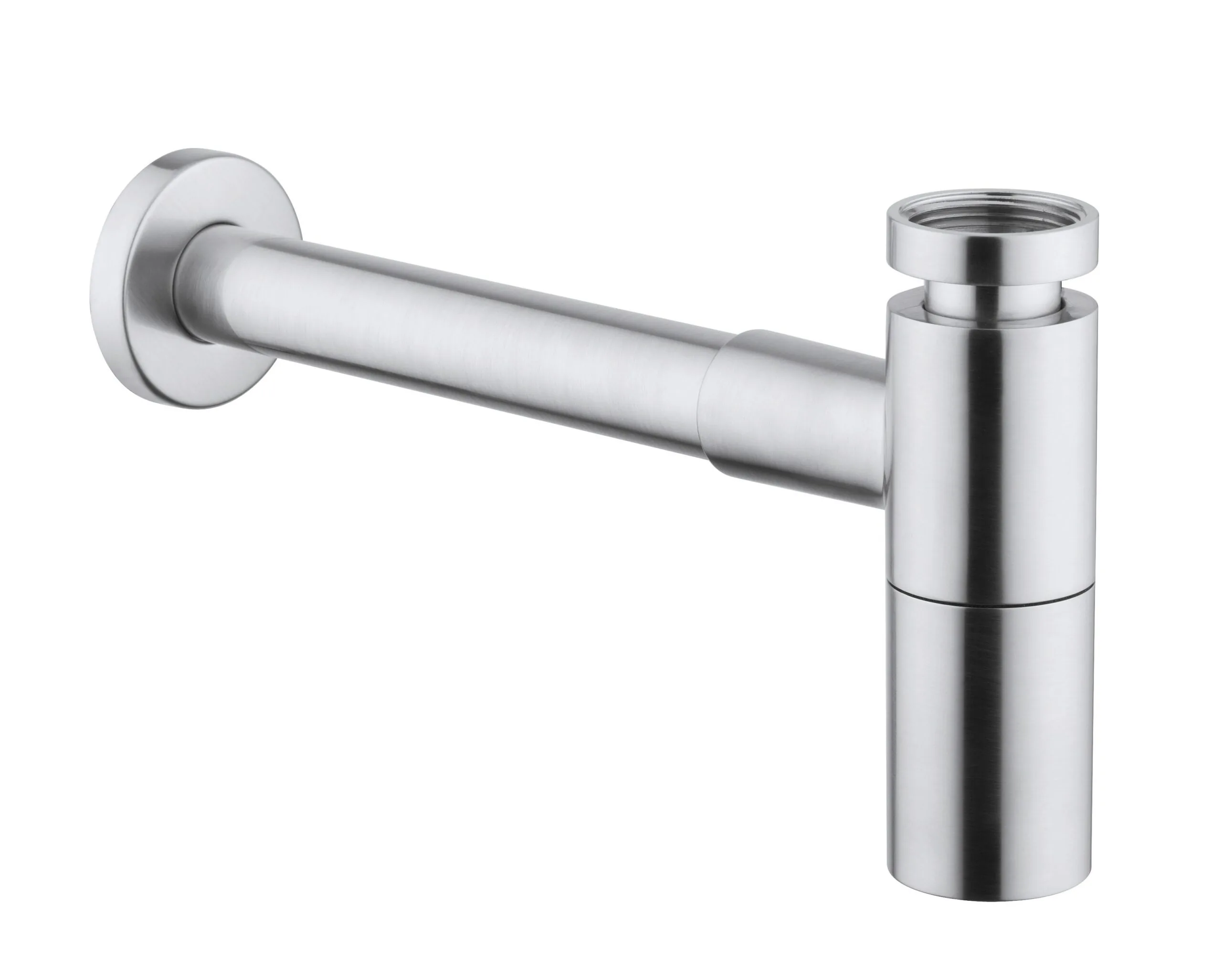 Minimal round siphon G1"1/ 4, luxury model in 304L stainless steel