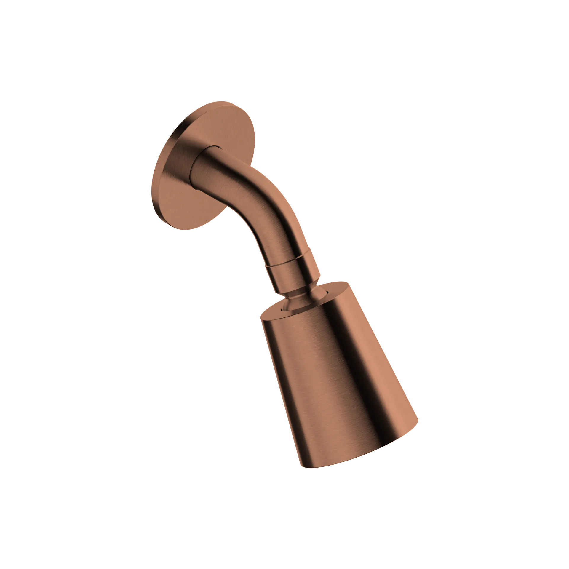 60 mm adjustable “bell” wall shower head in 316L stainless steel