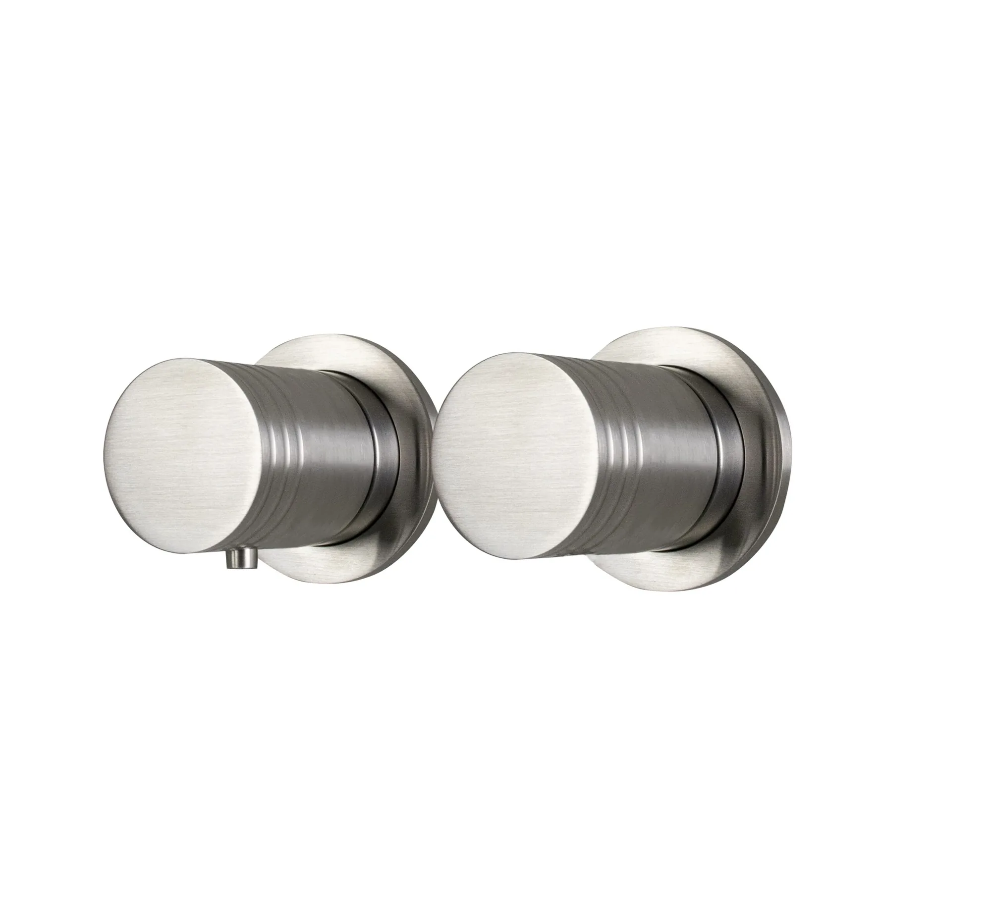 Concealed 2-way progressive mixer in 316L stainless steel