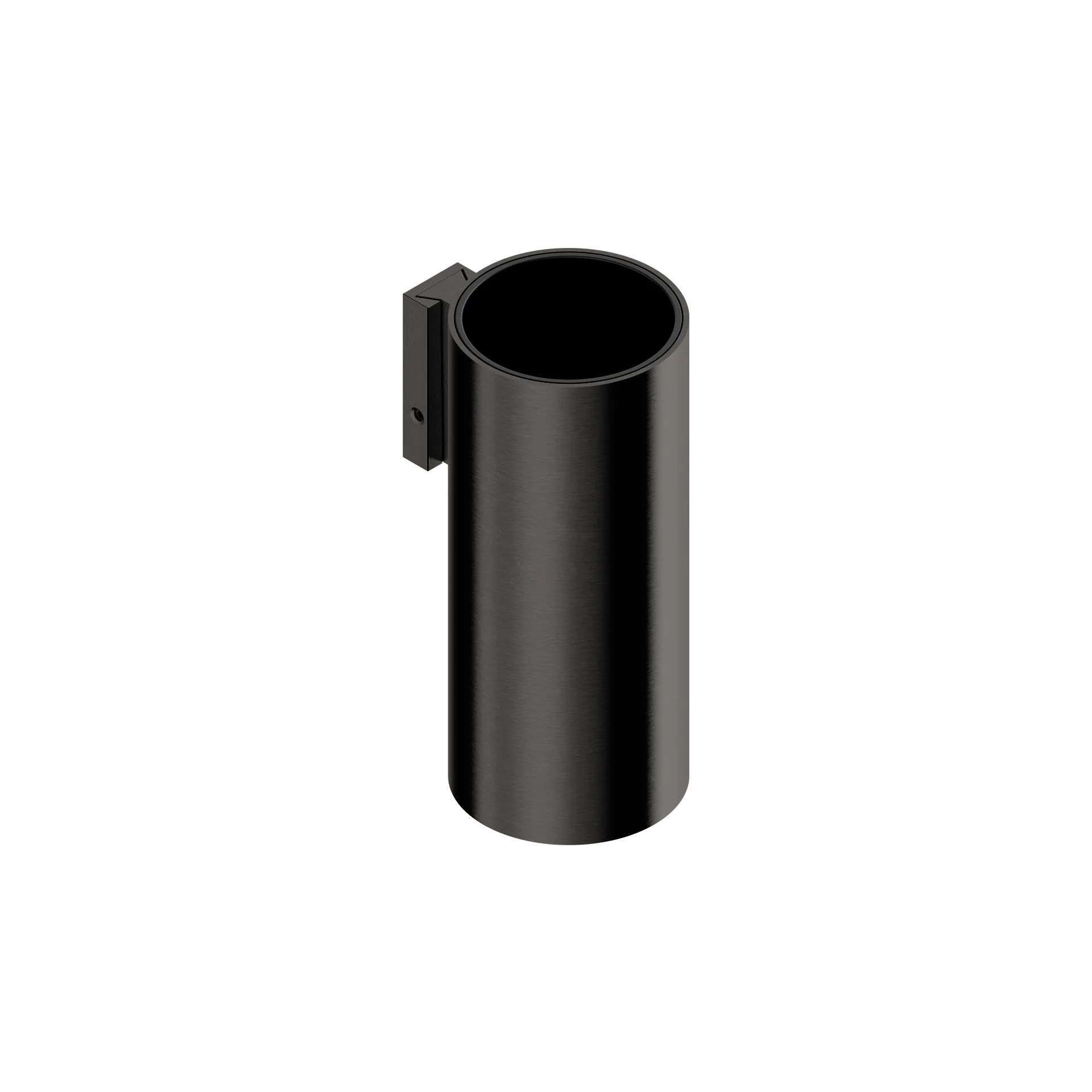 Wall-mounted toothbrush tumbler in 316L stainless steel