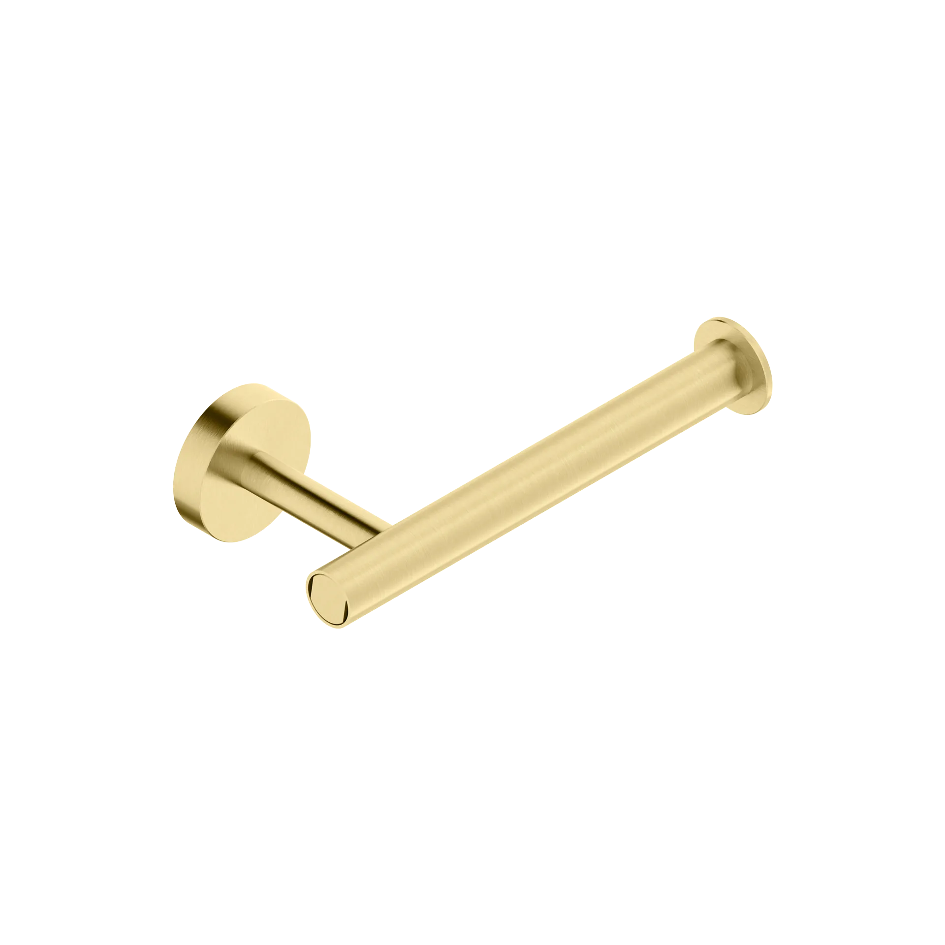 Single wall-mounted toilet roll holder in 316L stainless steel