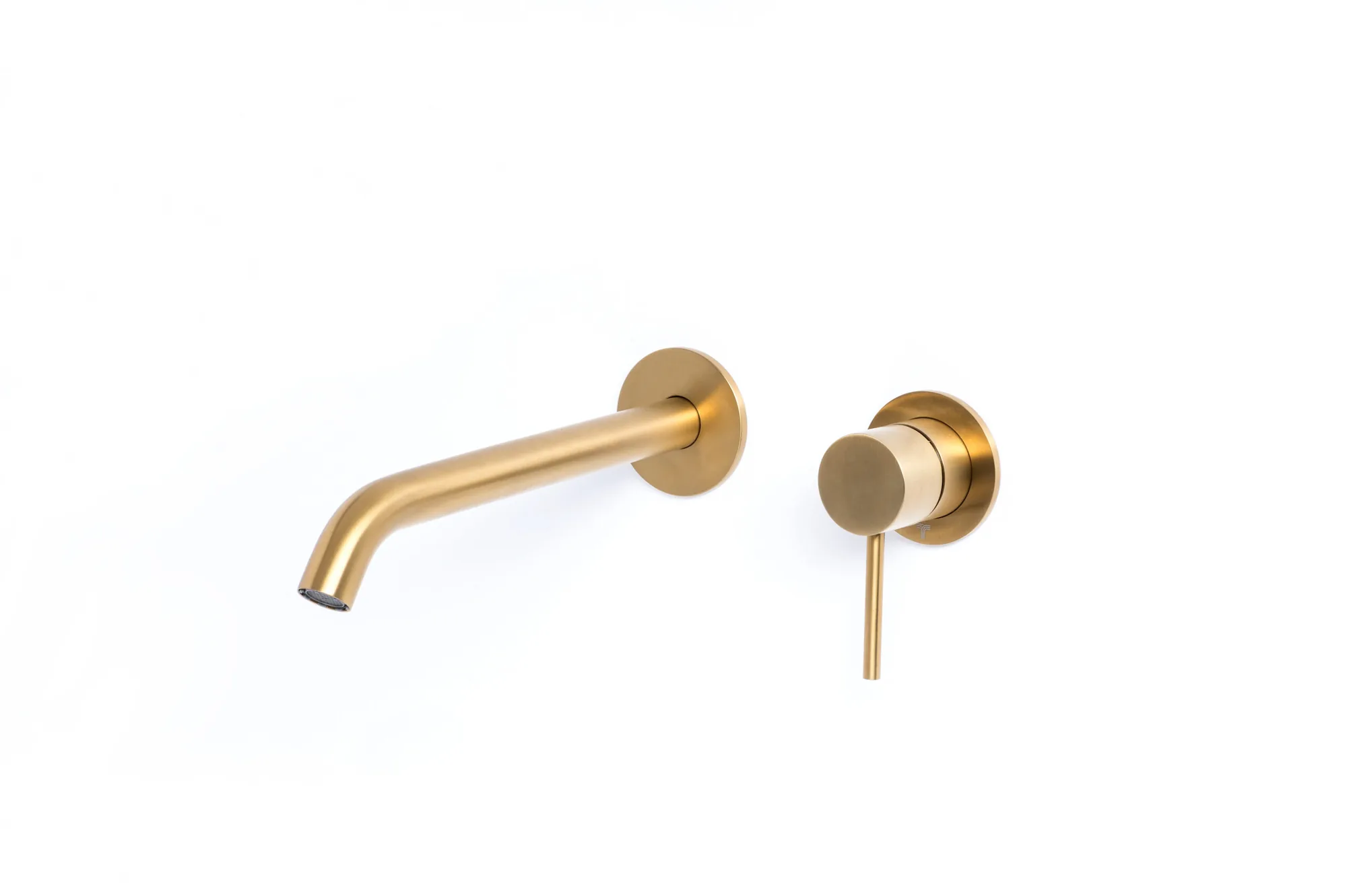 Concealed basin mixer with 12 cm spout in 316L stainless steel