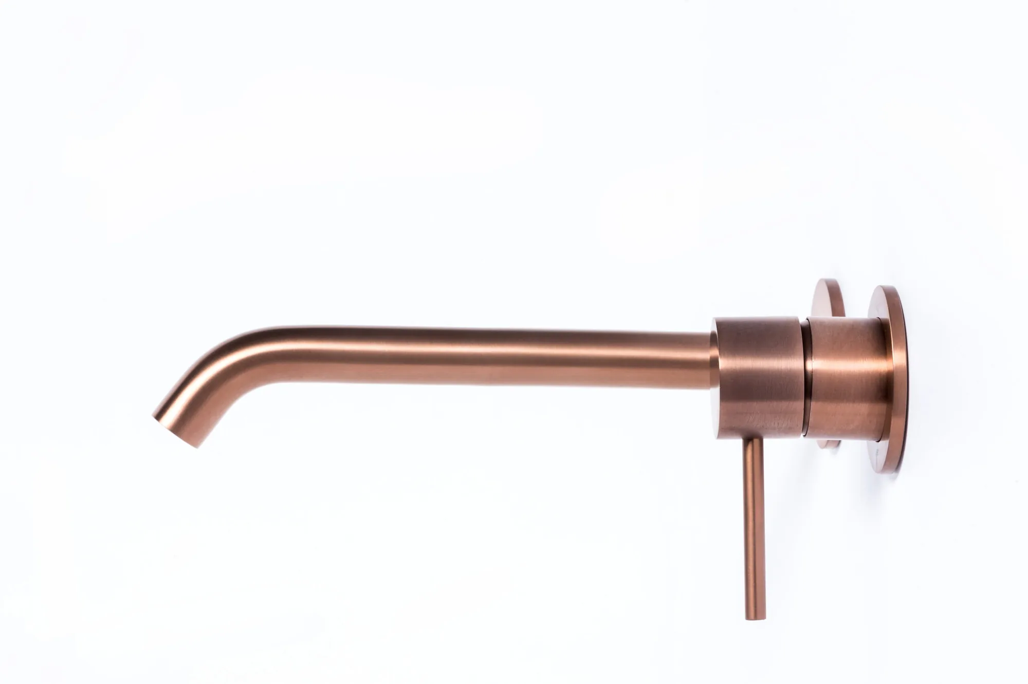Concealed basin mixer with 12 cm spout in 316L stainless steel