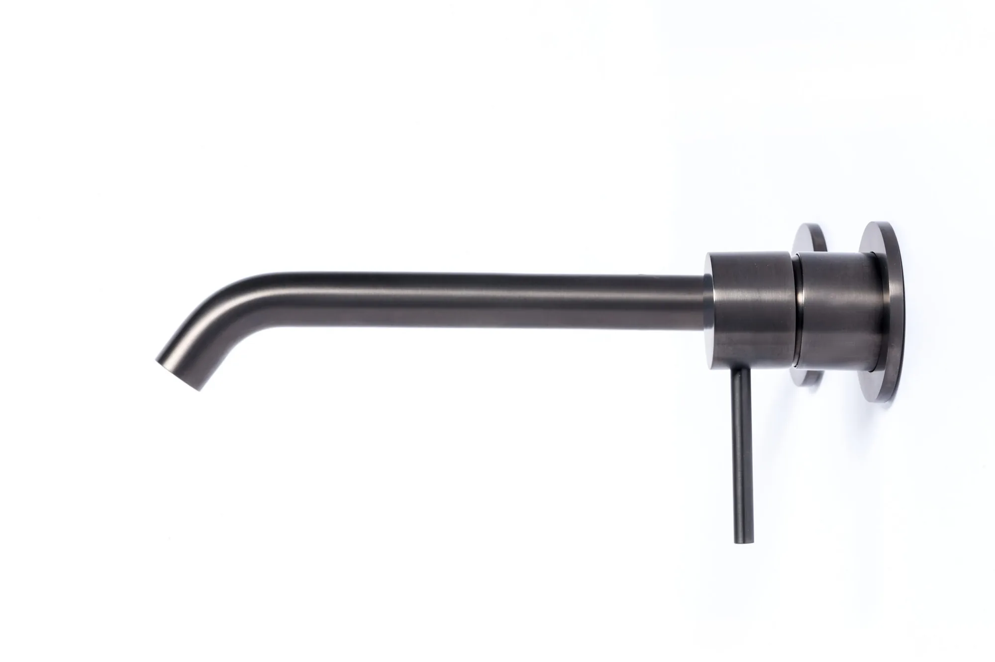 Concealed basin mixer with 16 cm spout in 316L stainless steel