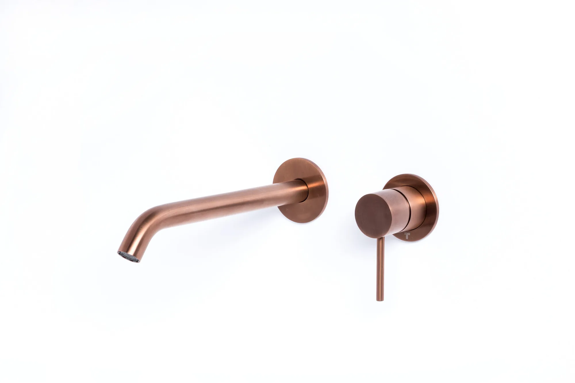 Concealed basin mixer with 16 cm spout in 316L stainless steel