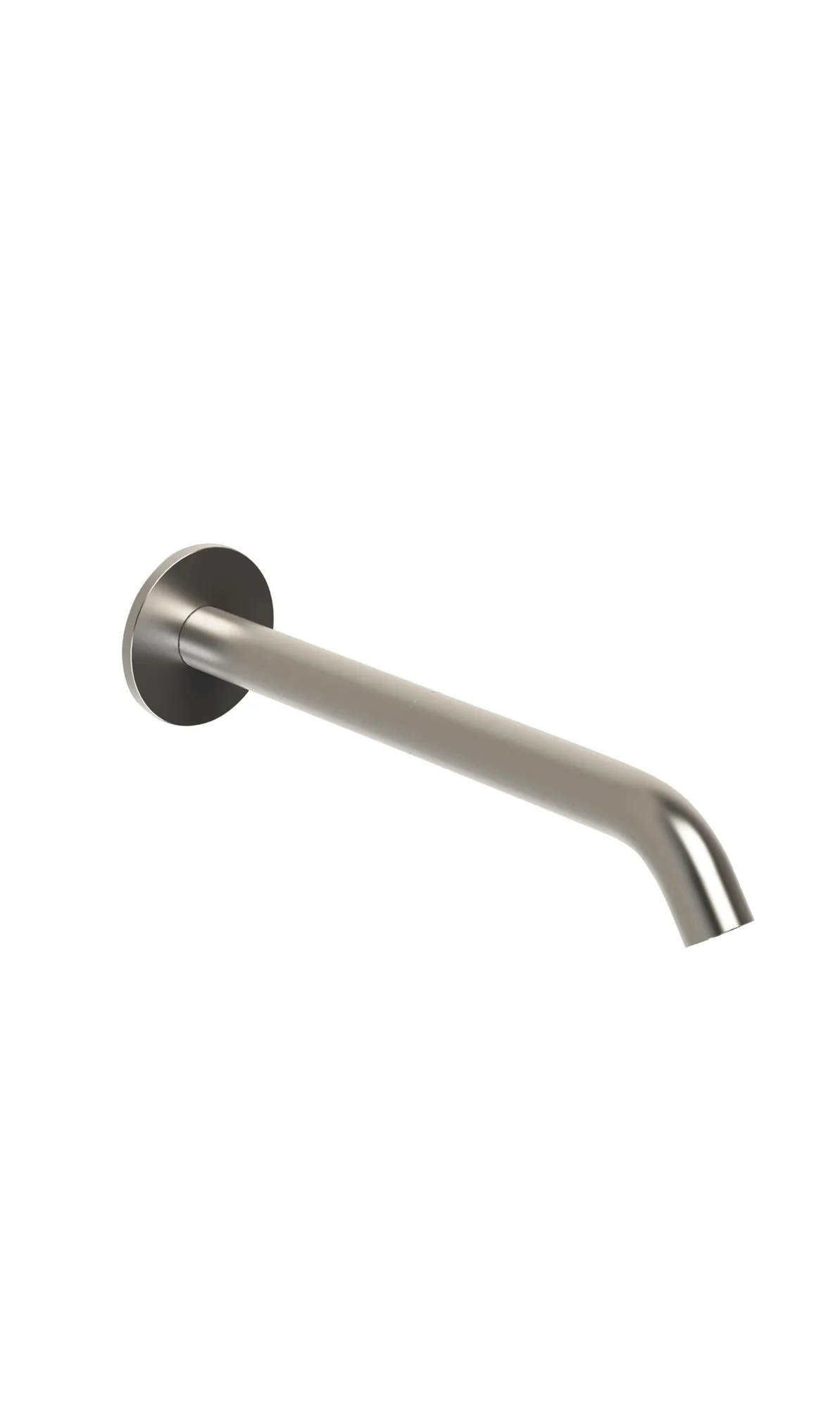 Wall-mounted spout, 18 mm diameter, 20 cm long, in 316L stainless steel