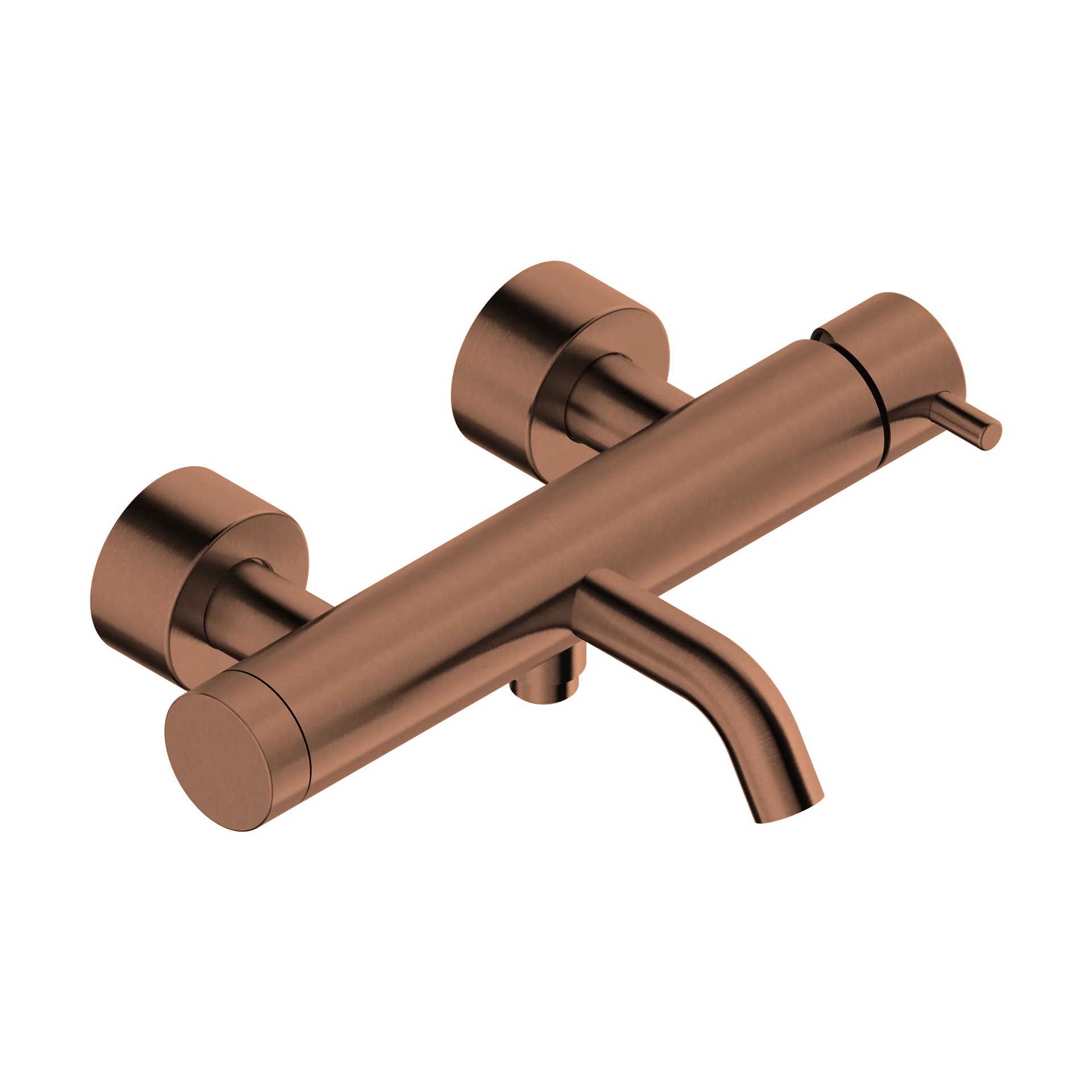 Exposed single-lever bath mixer in 316L stainless steel