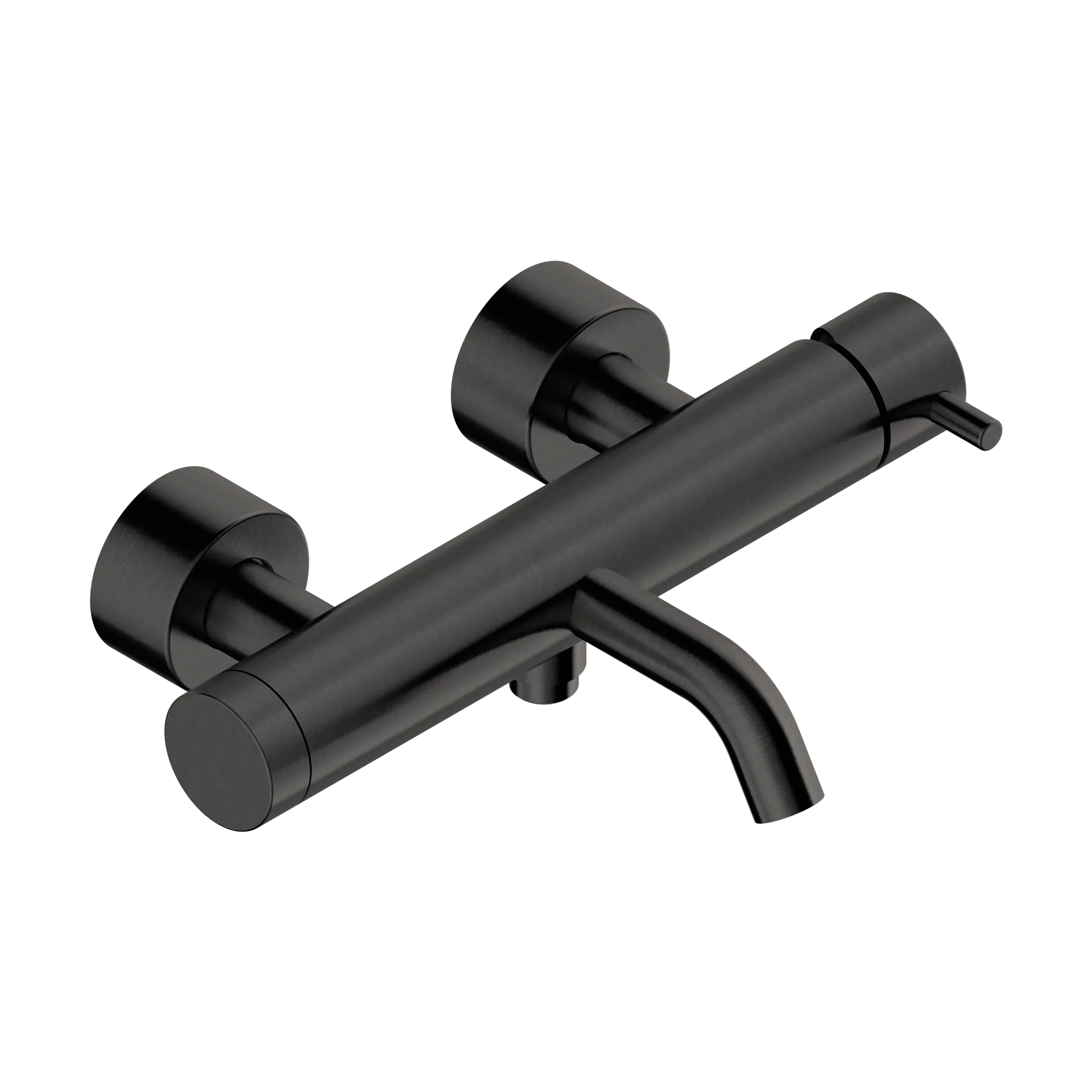 Exposed single-lever bath mixer in 316L stainless steel