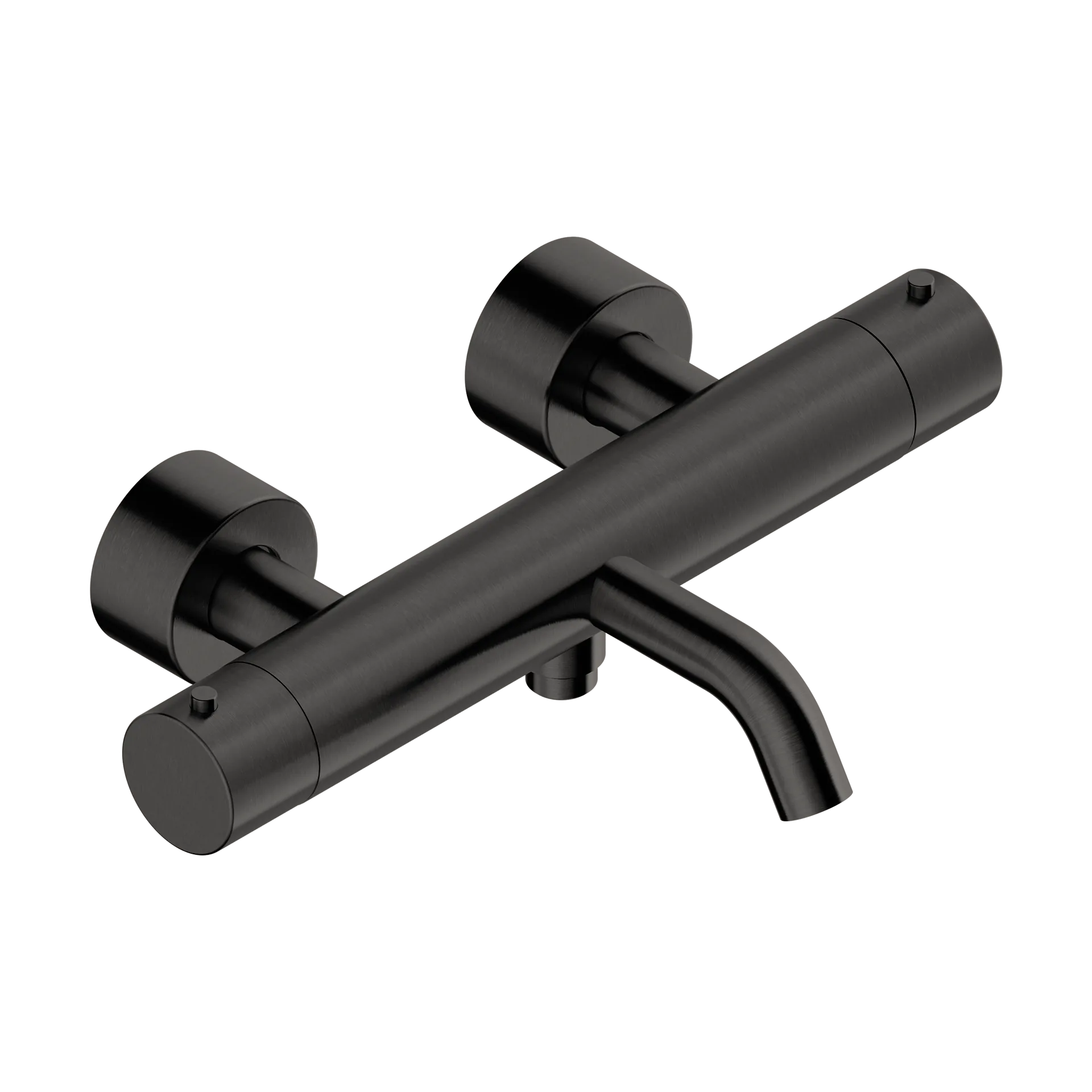 Exposed thermostatic bath mixer in 316L stainless steel
