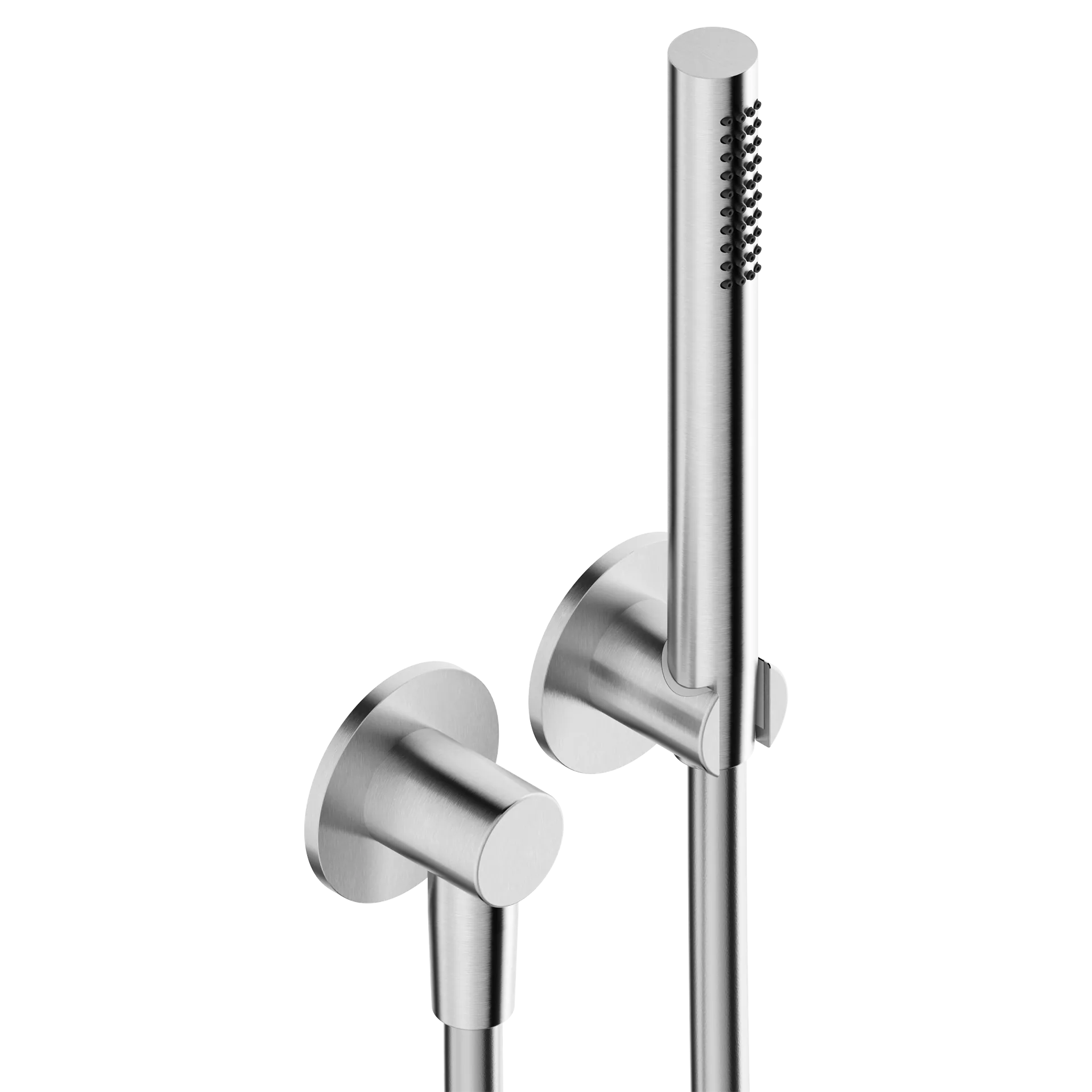 Shower kit in 316L stainless steel with 65 mm escutcheon