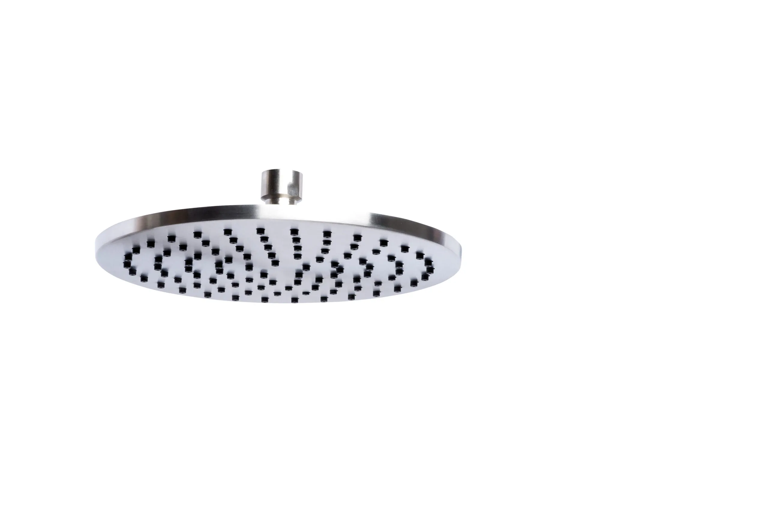 Round shower head, 25 cm diameter, in 316L stainless steel