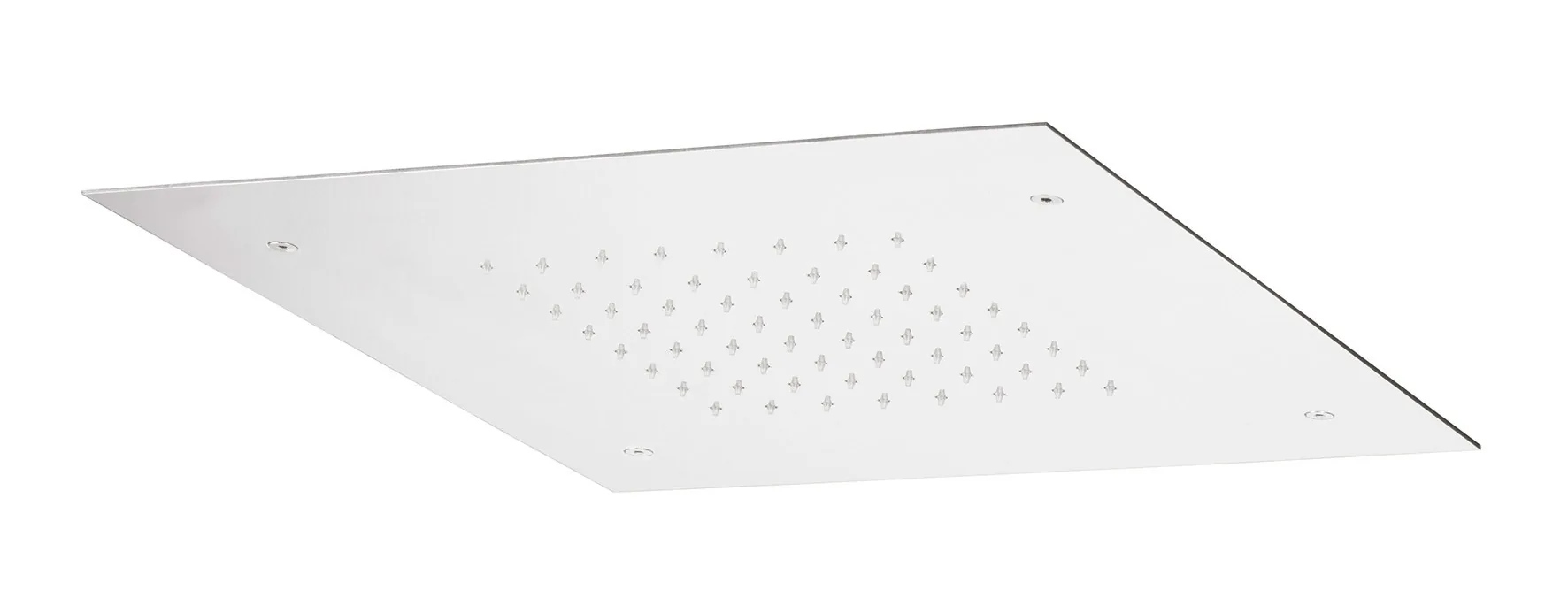 300 x 300 mm square recessed shower head in stainless steel