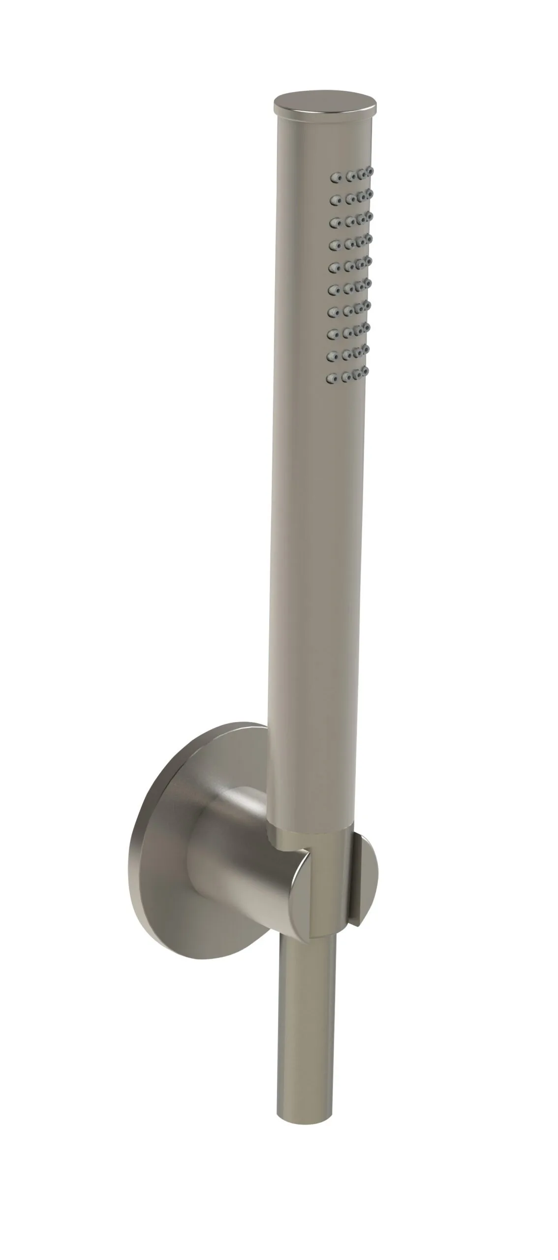 Shower set in 316L stainless steel with shower holder.