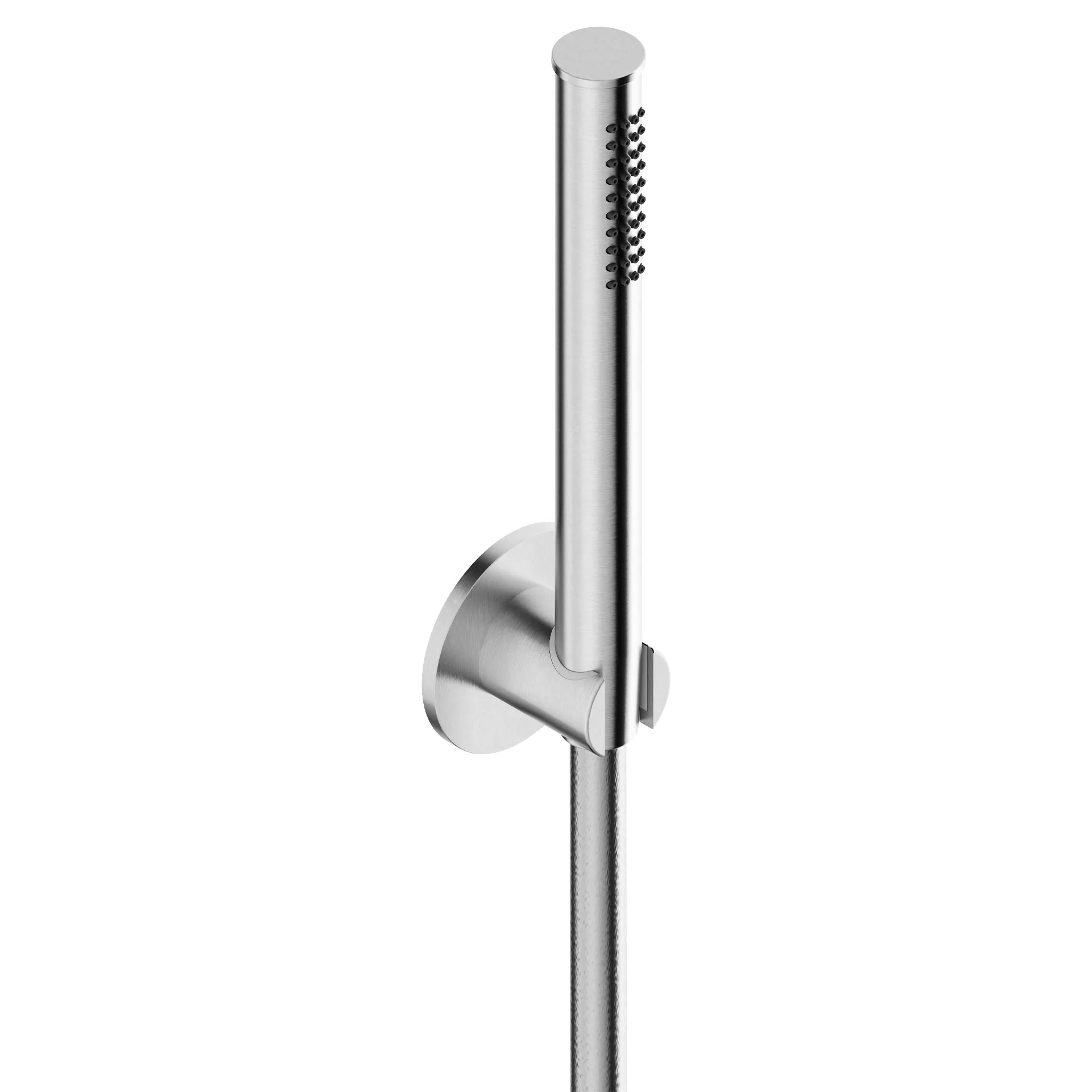 Shower set in 316L stainless steel with shower holder.