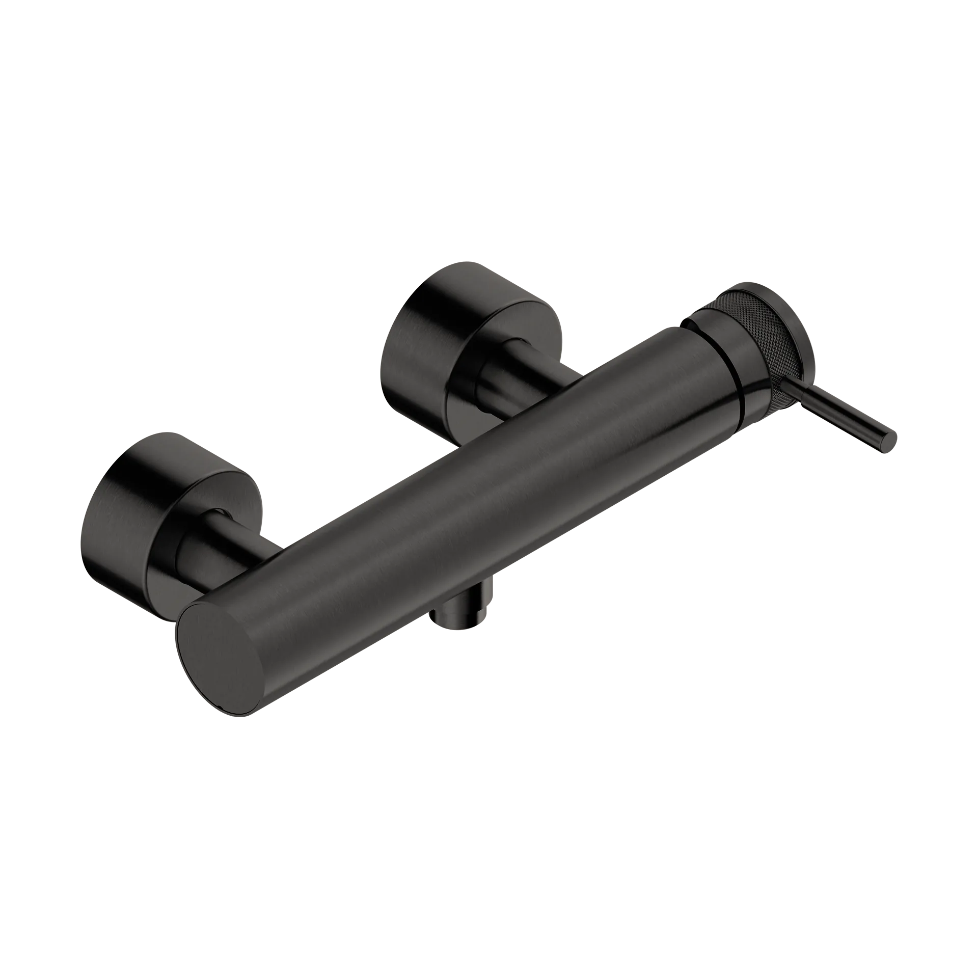 Single lever shower mixer for exposed fitting in 316L stainless steel