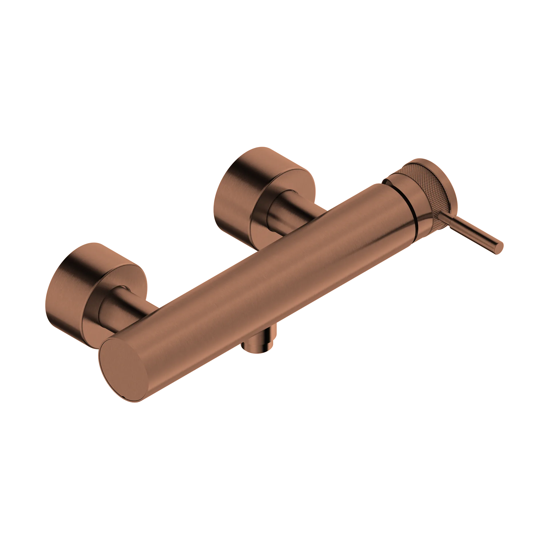 Single lever shower mixer for exposed fitting in 316L stainless steel