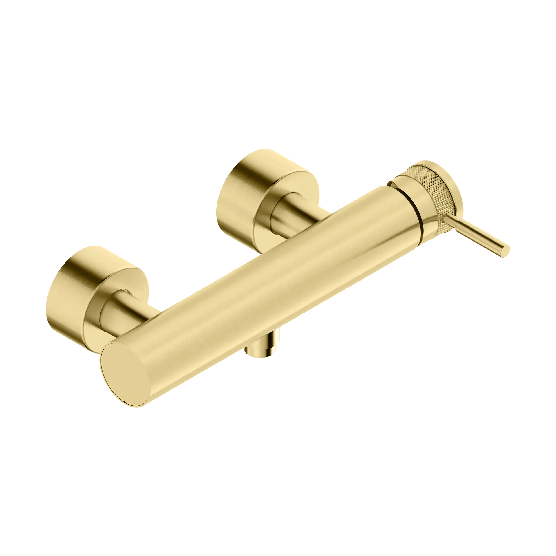 Single lever shower mixer for exposed fitting in 316L stainless steel