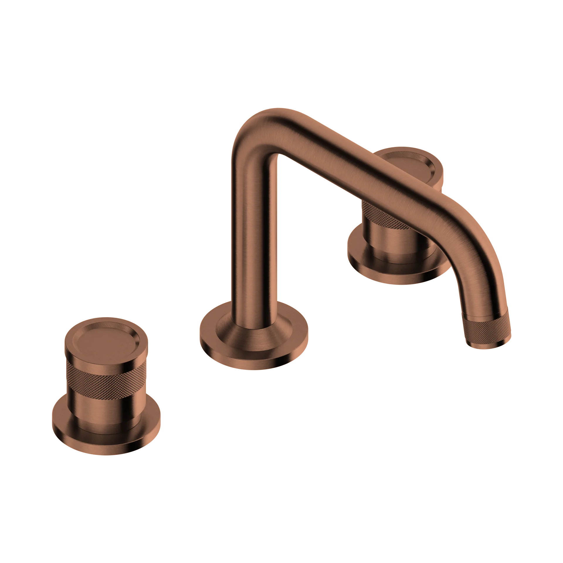 3-hole basin mixer with low spout
