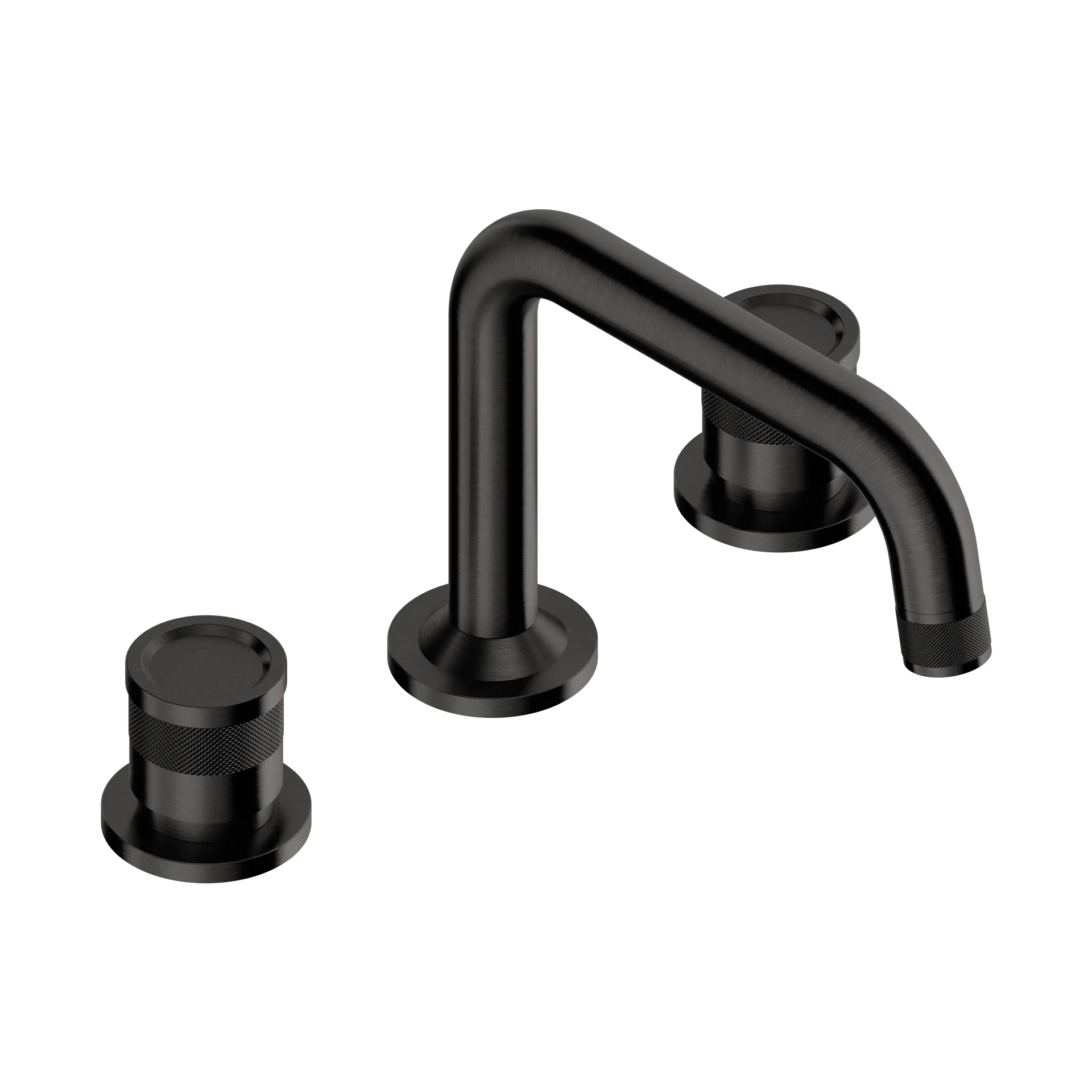3-hole basin mixer with low spout
