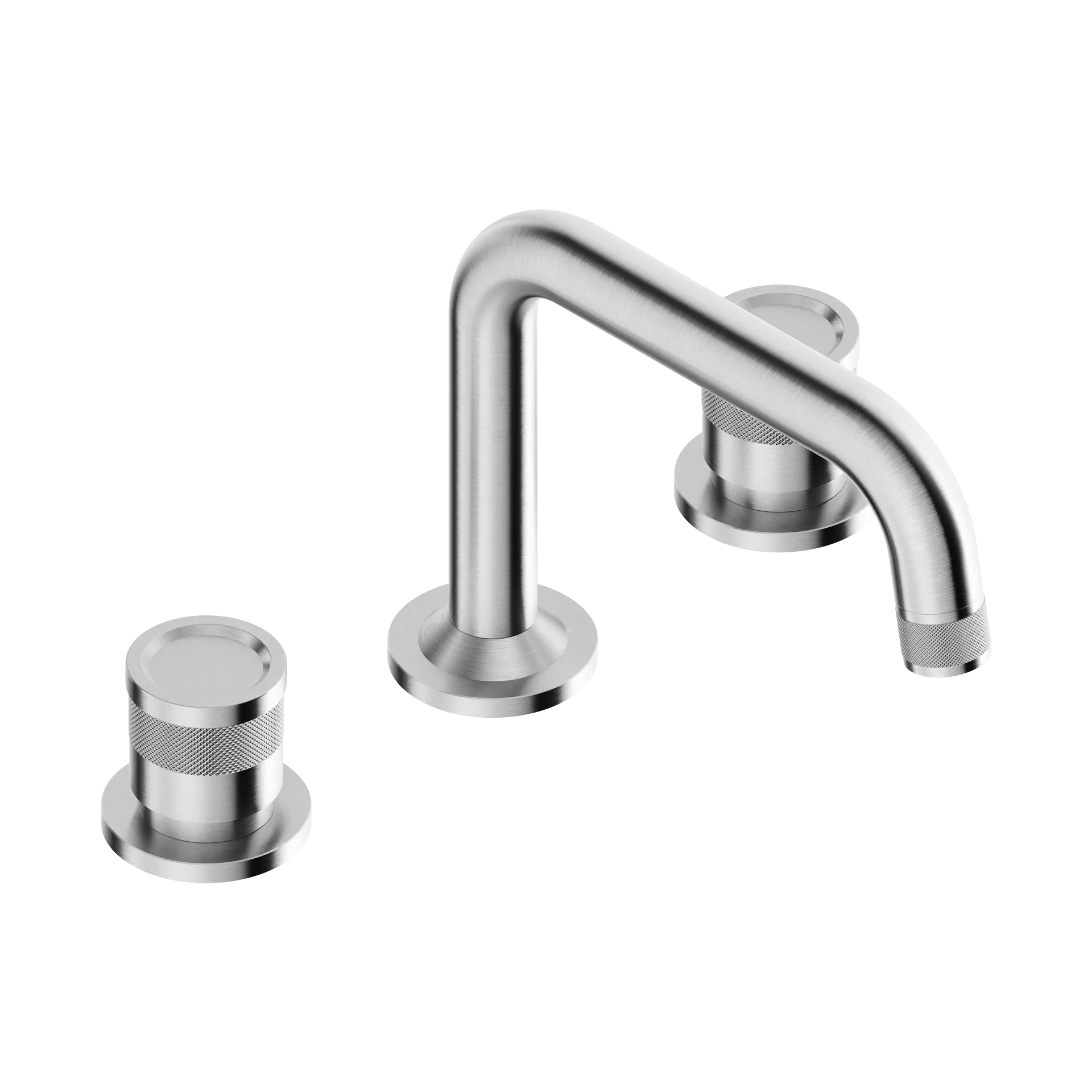 3-hole basin mixer with low spout