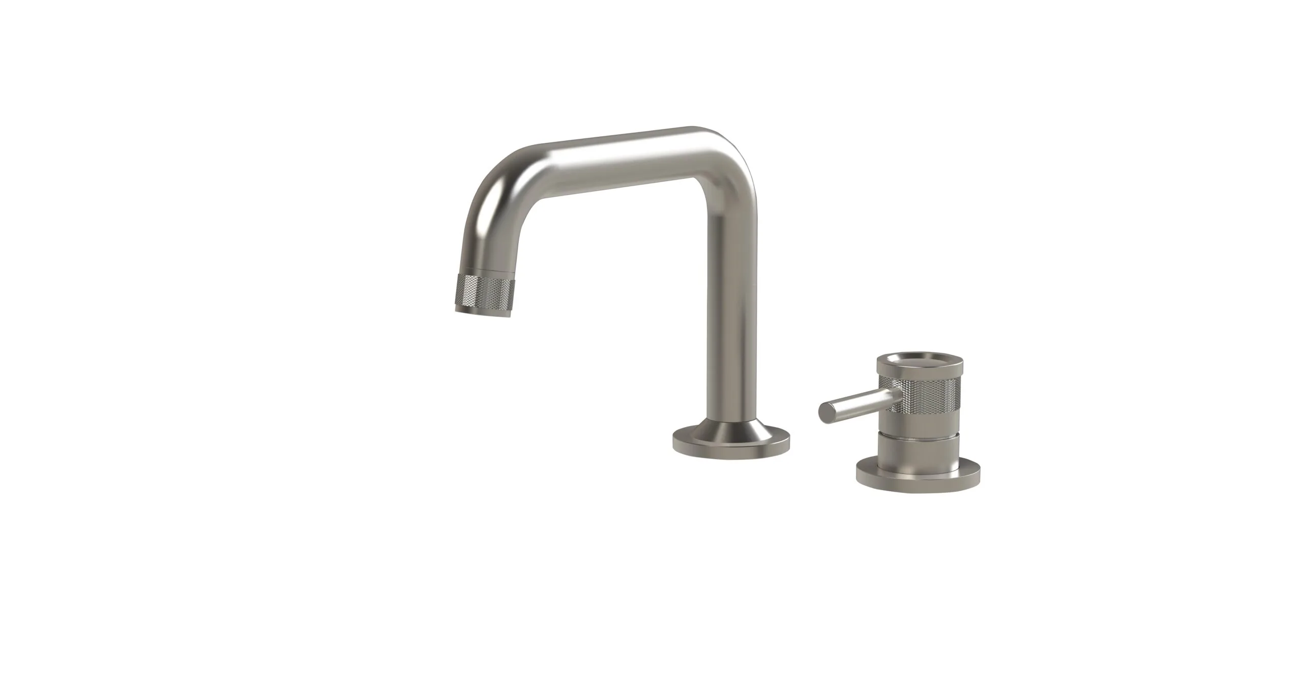2-hole washbasin mixer with low spout