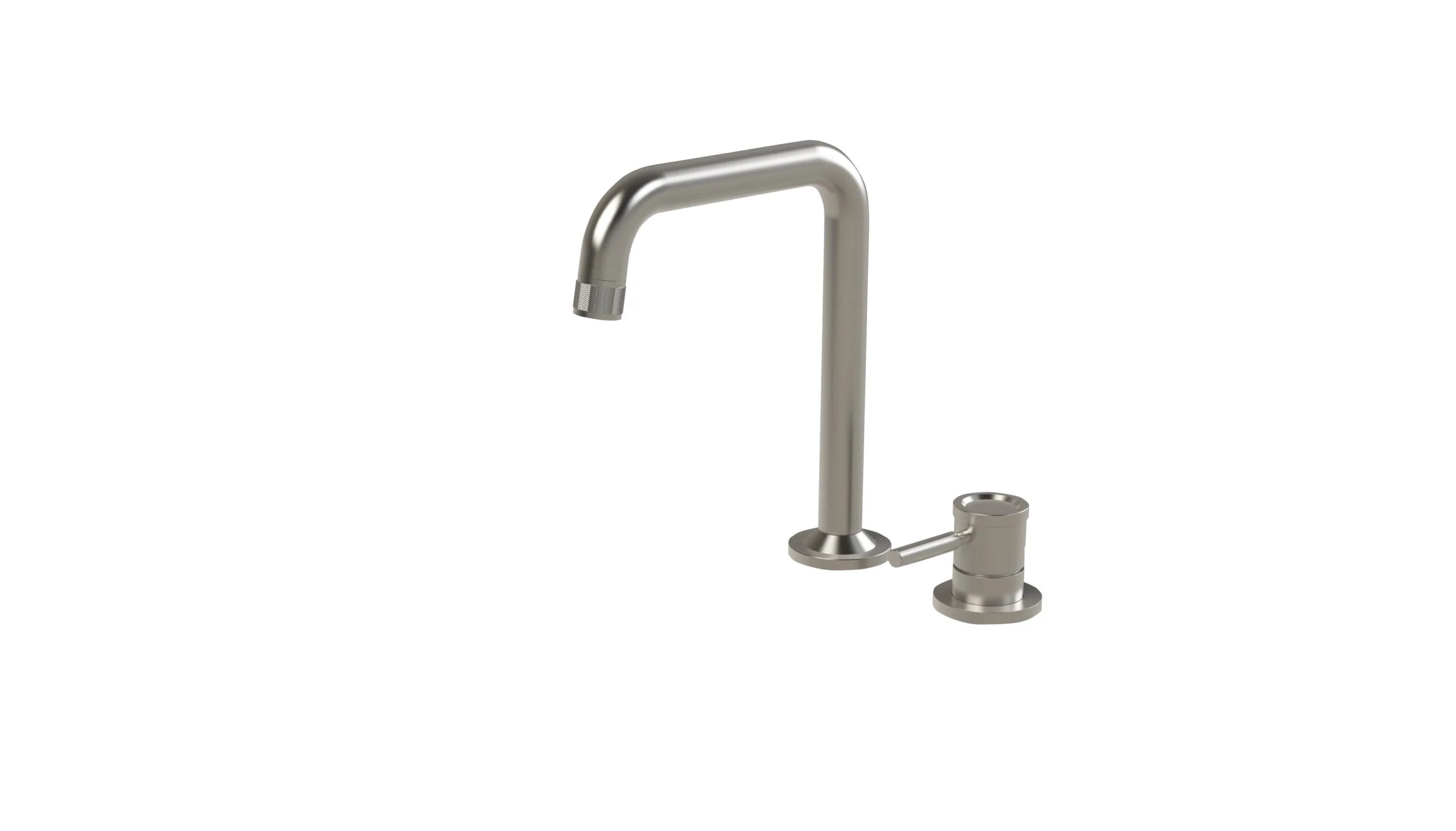 2-hole washbasin mixer with high spout