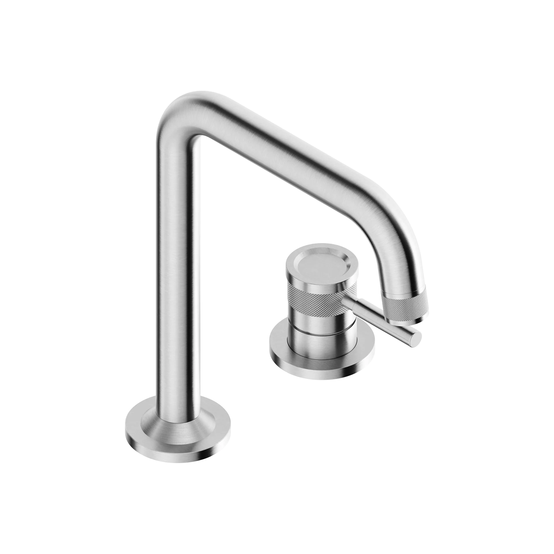 2-hole washbasin mixer with high spout