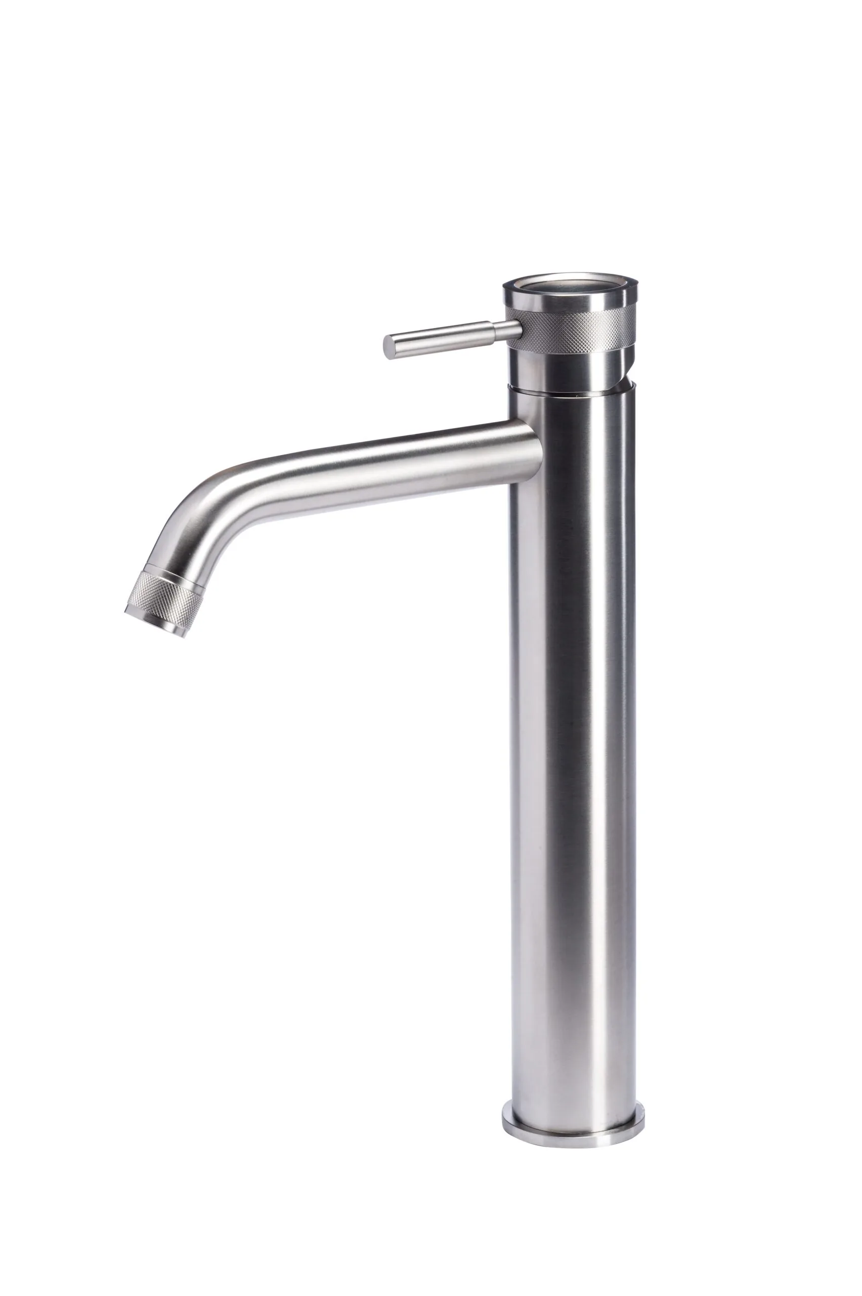 High washbasin mixer in 316L stainless steel