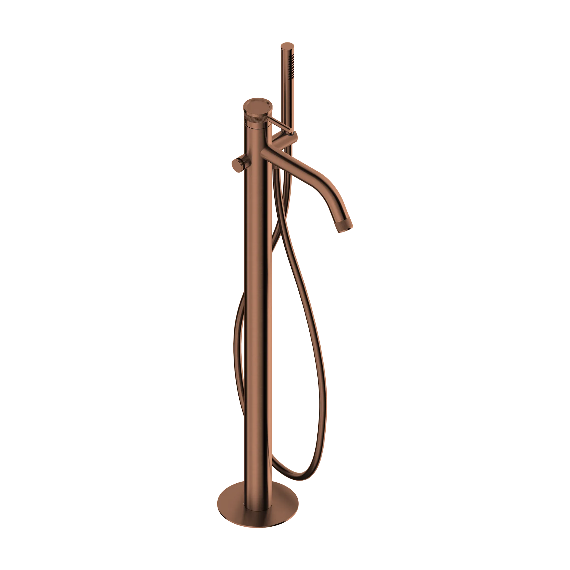 Single lever bath mixer in 316L stainless steel