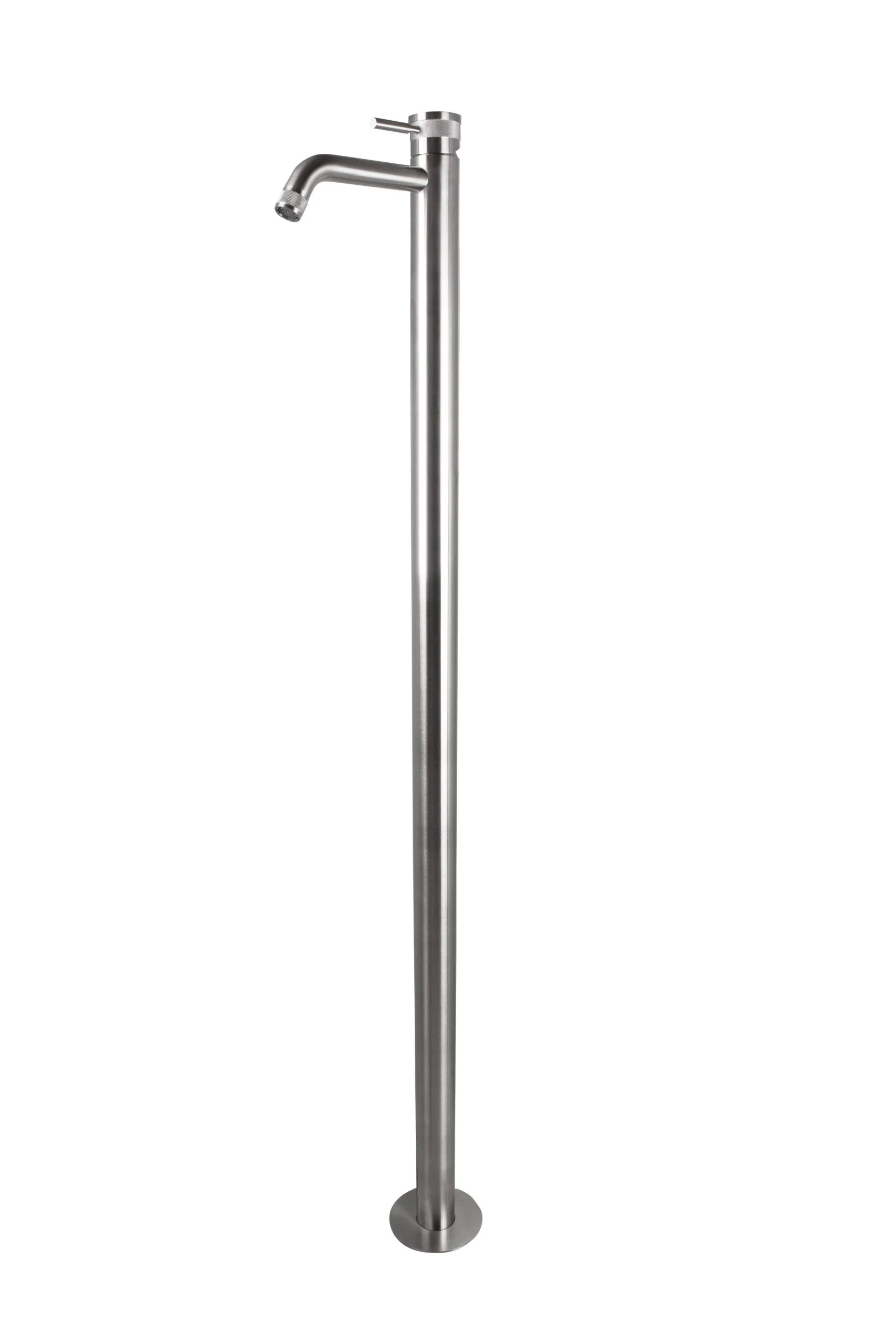 Floor-standing washbasin mixer in 316L stainless steel