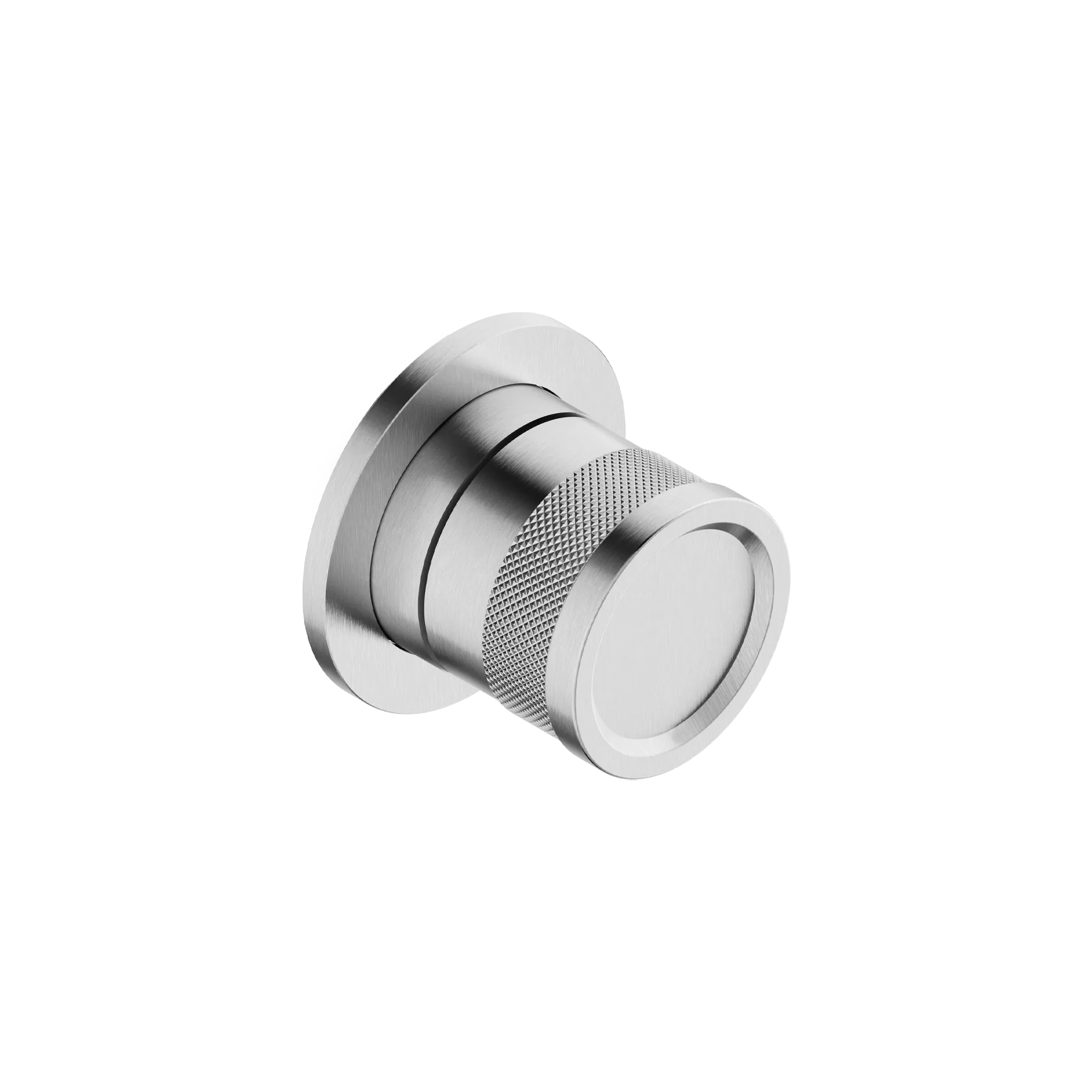 Flush-mounted 3-way rotary diverter with stop in 316L stainless steel