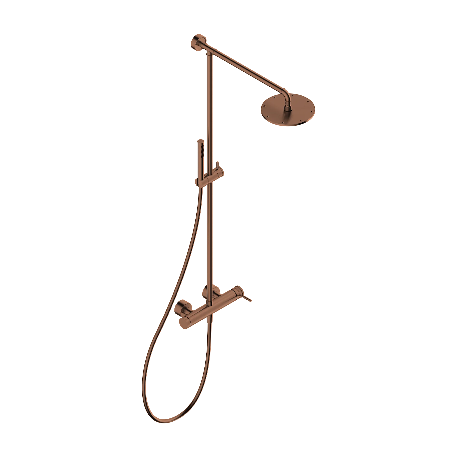 shower column with 316L stainless steel sliding device