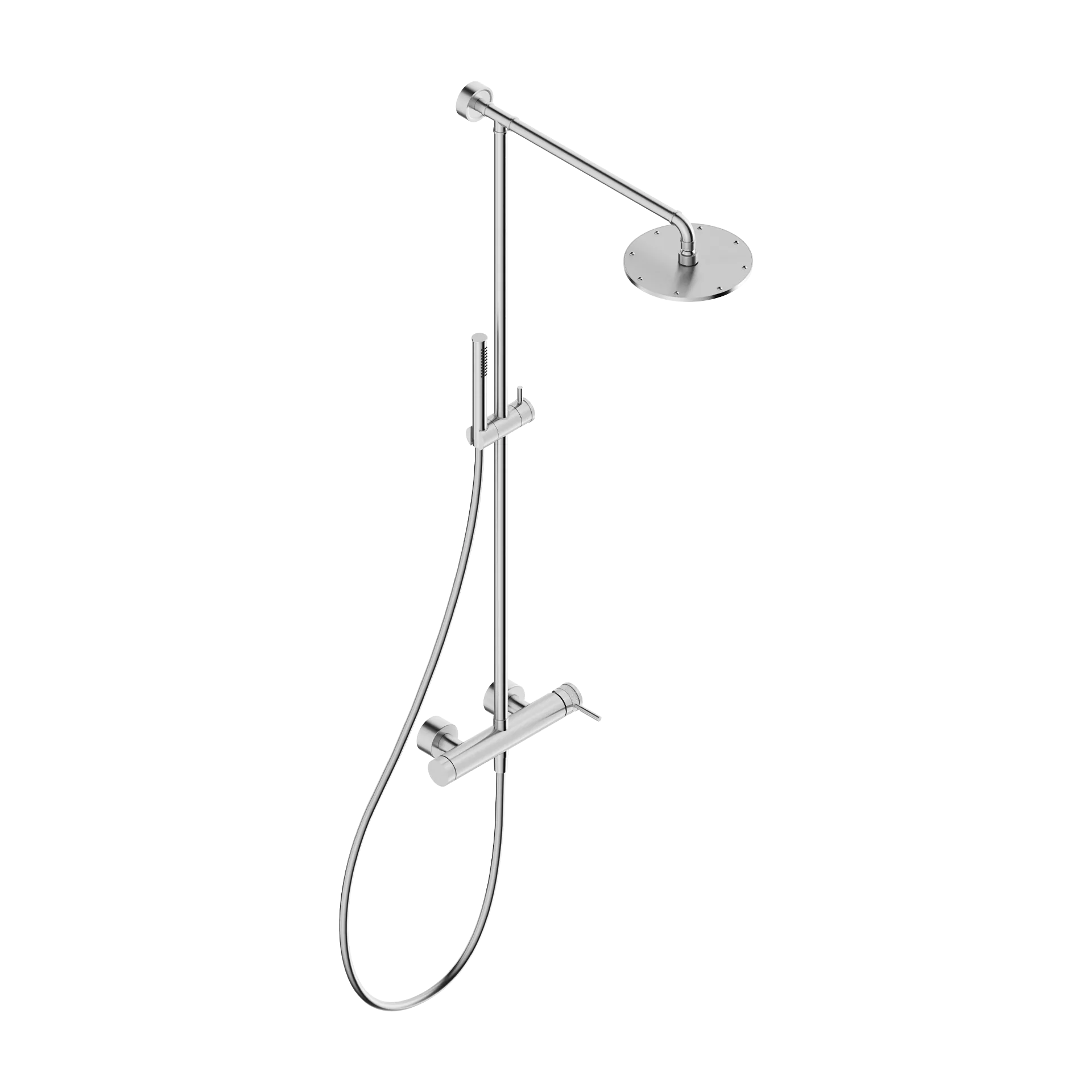 shower column with 316L stainless steel sliding device