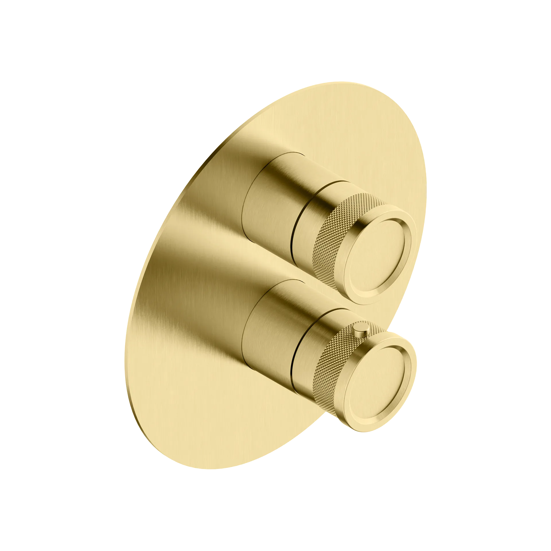 Recessed 3-way thermostatic mixer with rotary diverter