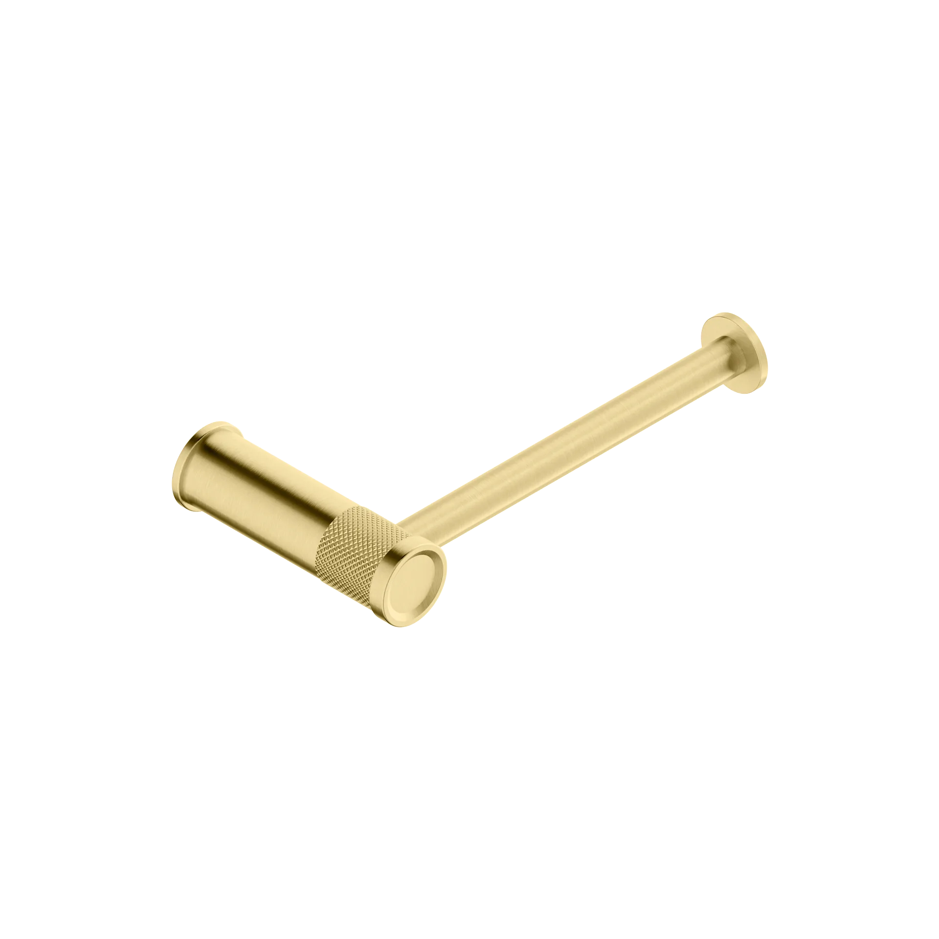 Single wall-mounted roll holder in 316L stainless steel.