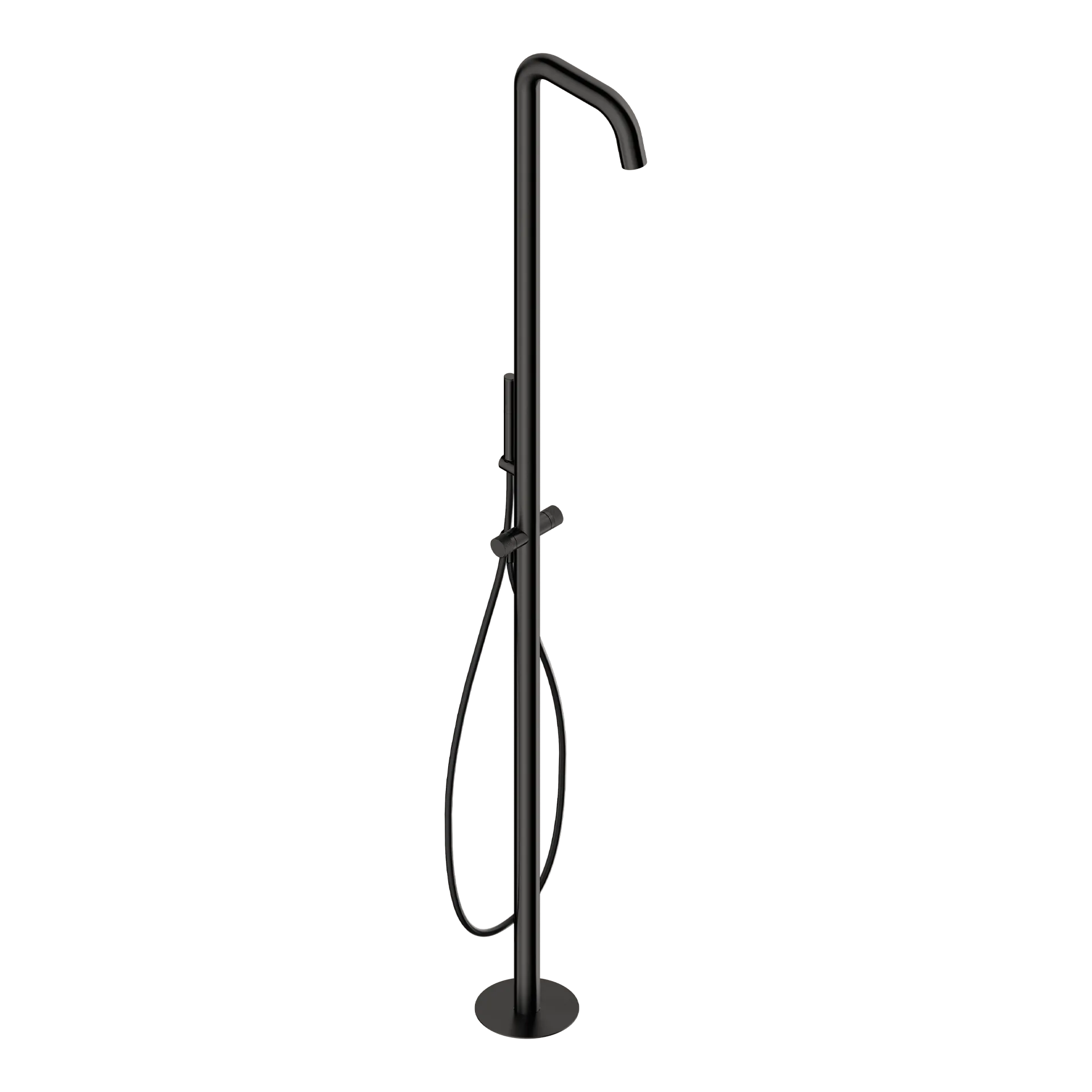 Floor-standing shower column in 316L stainless steel