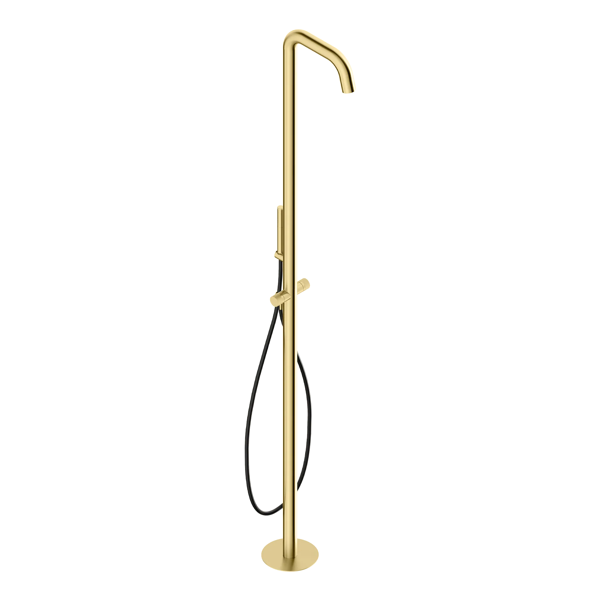 Floor-standing shower column in 316L stainless steel