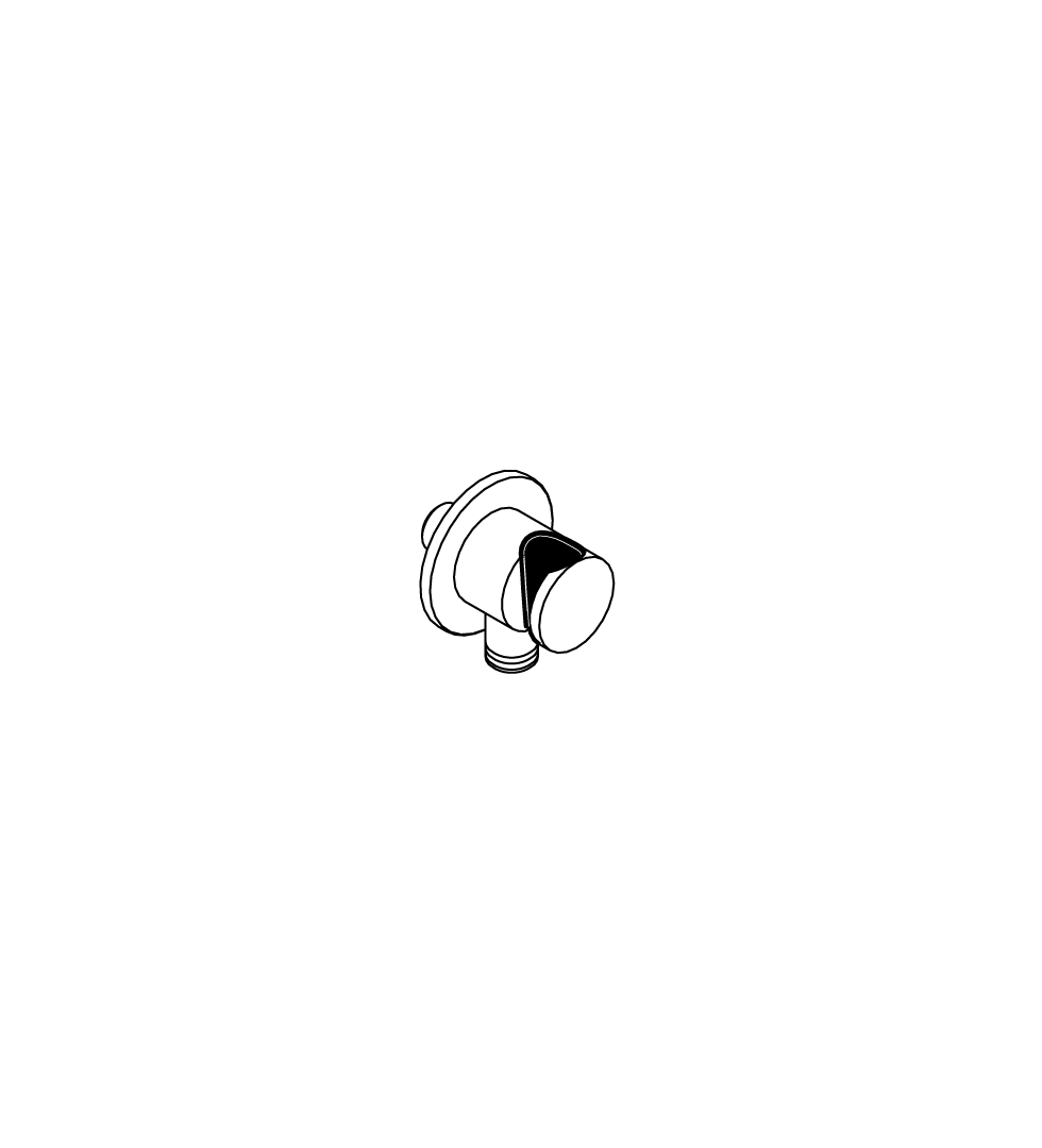Water connection with hand shower support_plastic gasket