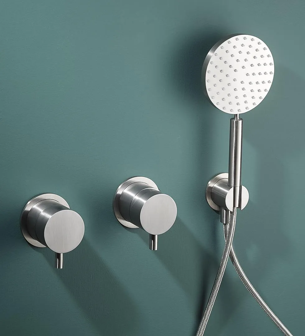 Portata Wall Mounted Shower Set with Hand Shower and Diverter