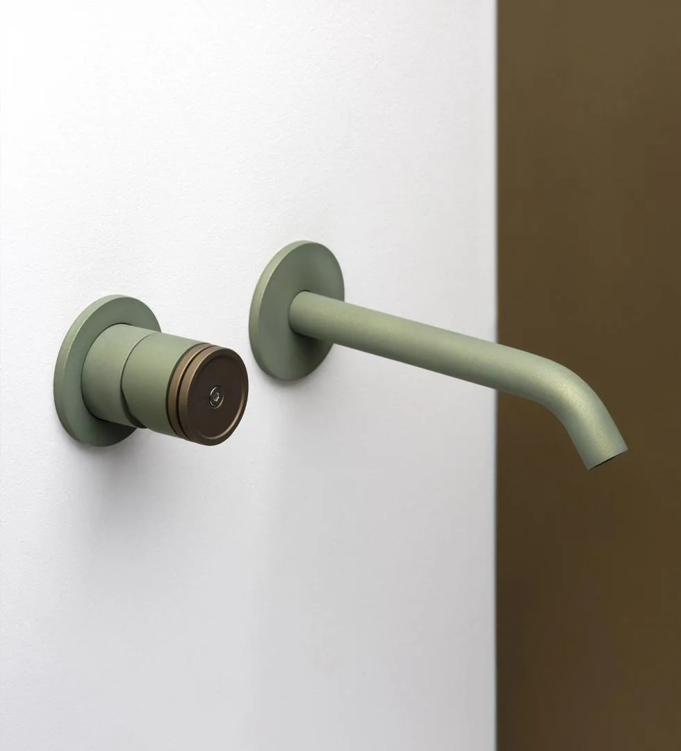 Scoglio Wall Mounted Basin Set with 160mm Spout, 316L
