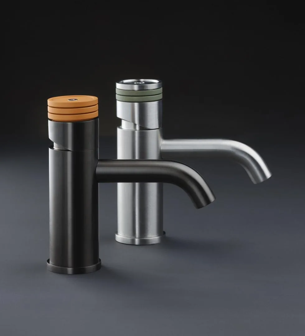 Scoglio Deck Mounted Basin Mixer Without Drain, 316L