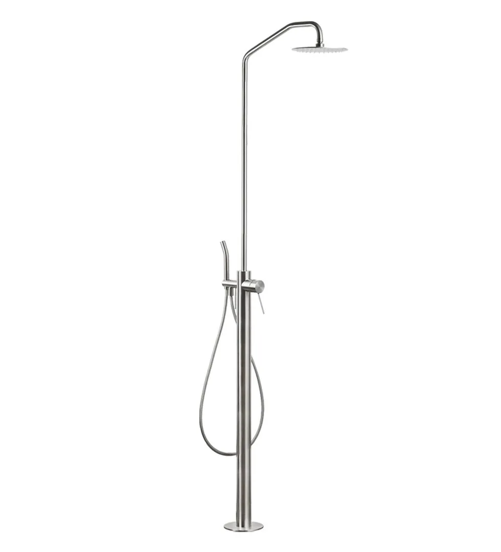 Slancio Freestanding Shower Set With Diverter, Handshower And 200 mm Head