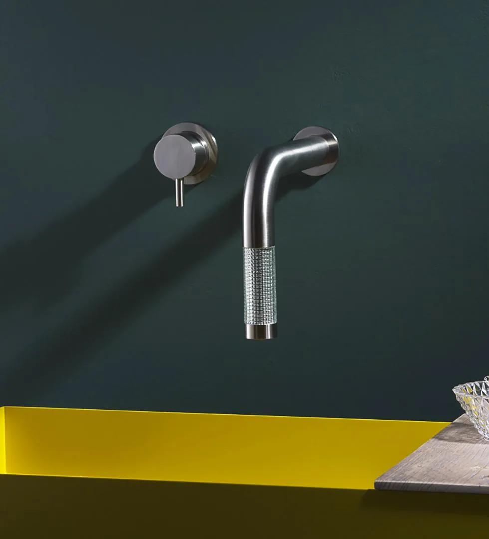 Naturale Wall Mounted Spout and Single Lever Mixer Set