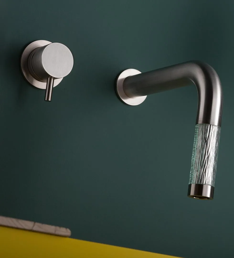 Naturale Wall Mounted Spout and Single Lever Mixer Set