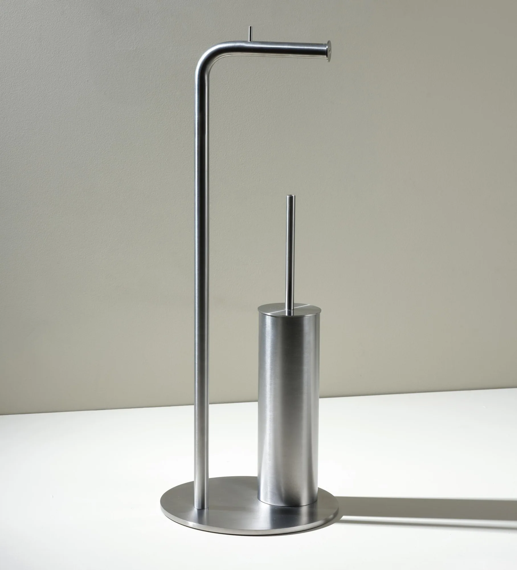 Misura Freestanding Toilet Roll and Brush Holder Unit