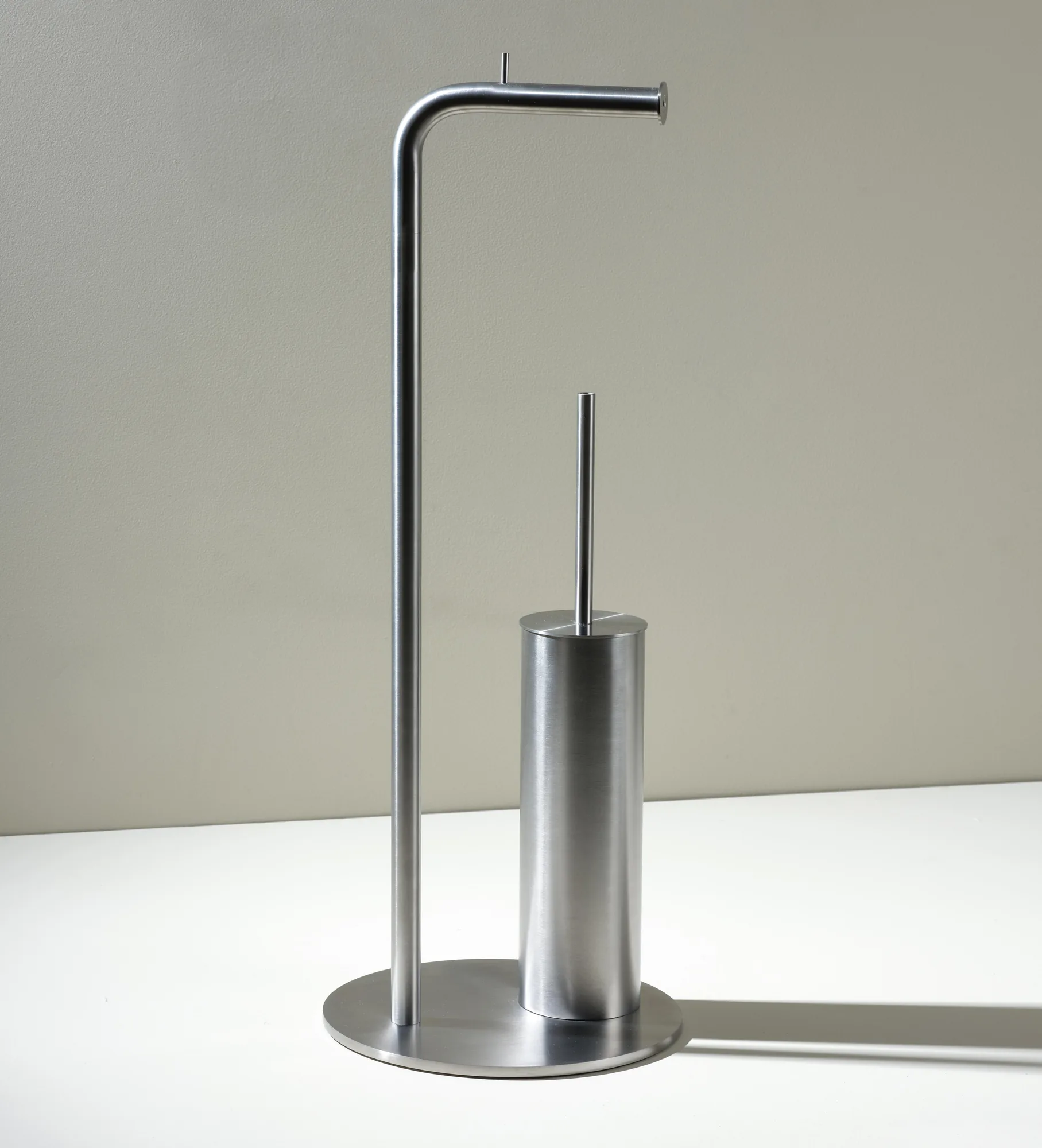 Misura Freestanding Toilet Roll and Brush Holder Unit