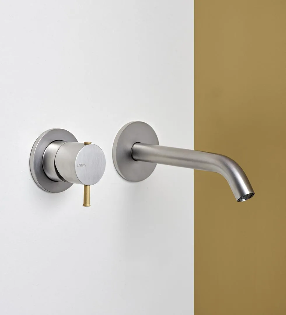 Remo Wall Mounted Basin Set with 18mm Spout and Separate Control