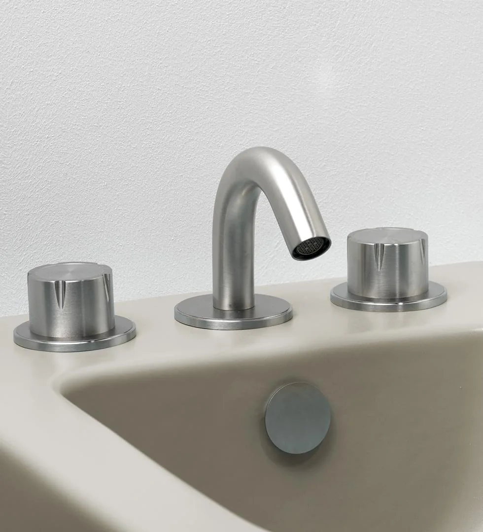 Accordo Three Hole Bidet Mixer Set Without Waste